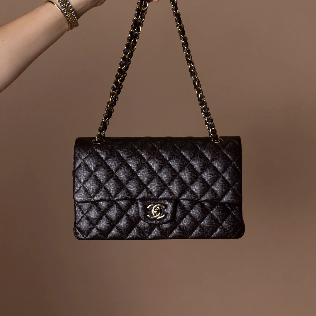 Chanel Medium Classic Caviar Double Flap — Featured Image