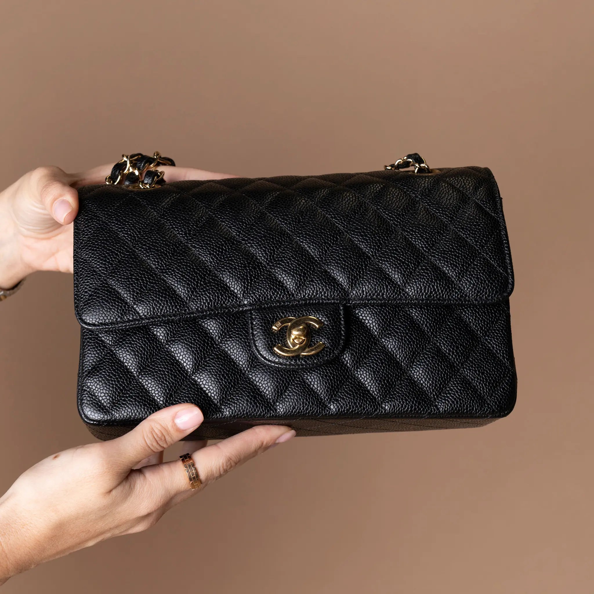 Chanel Medium Classic Caviar Double Flap — Featured Image