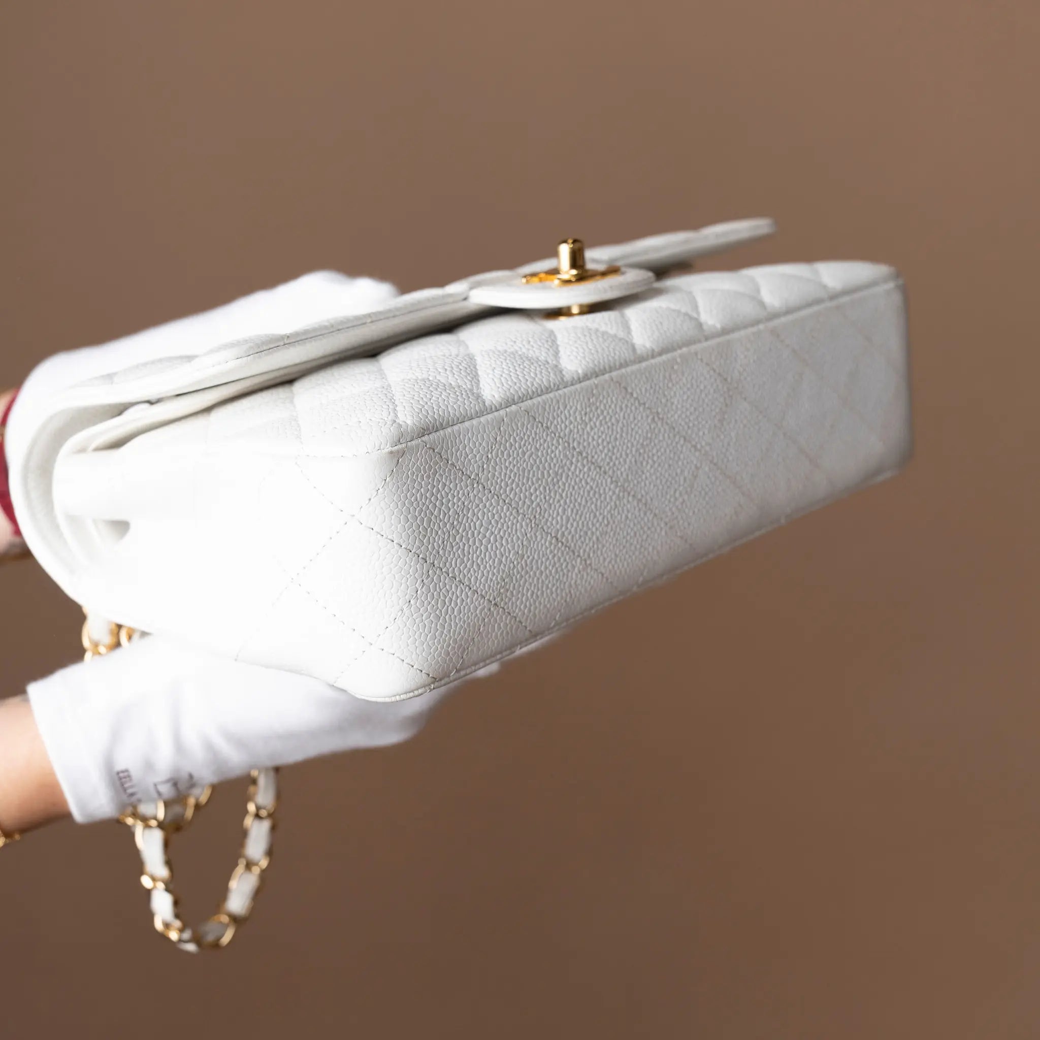 Chanel Medium Classic Caviar Double Flap — Detail View