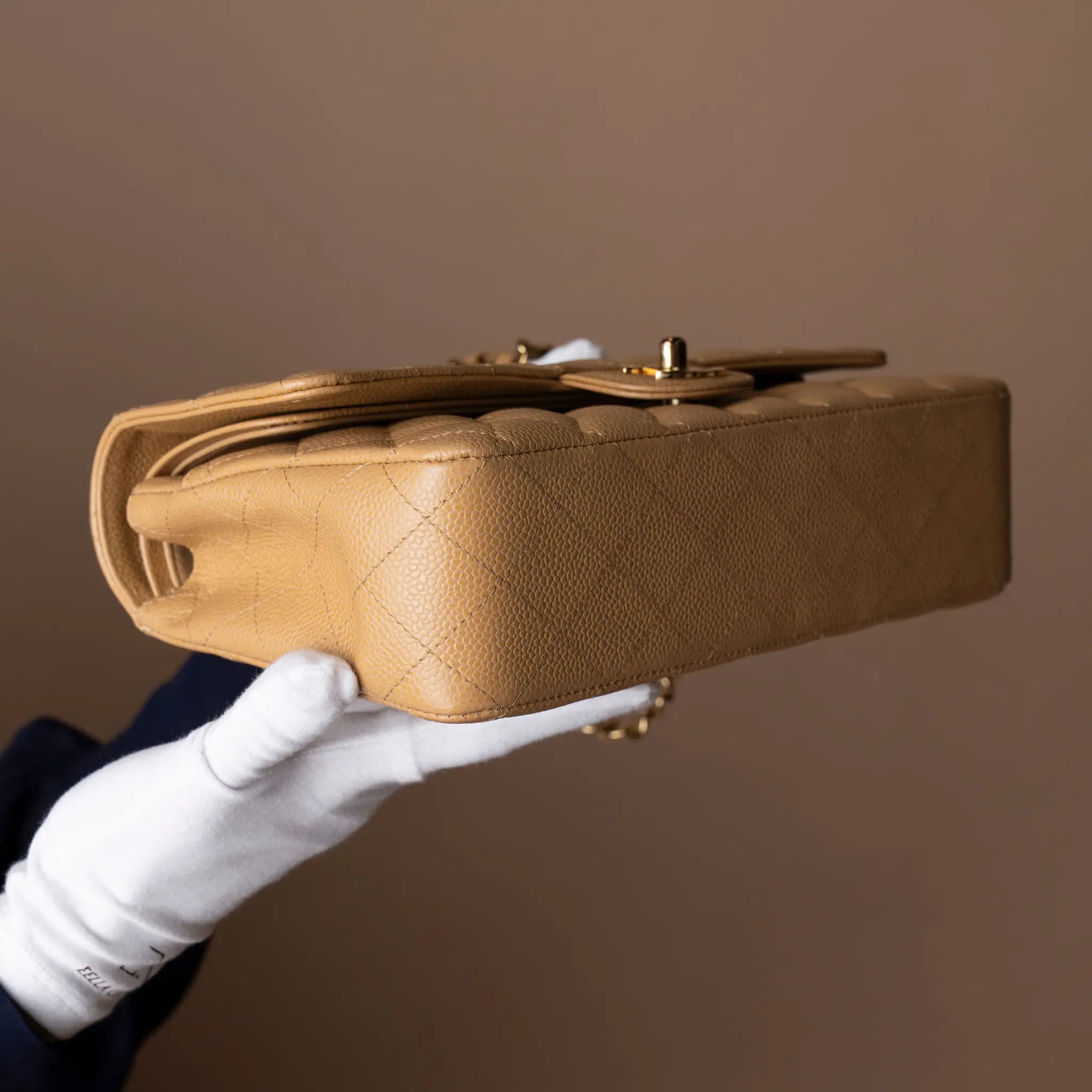 Chanel Medium Classic Caviar Double Flap — Detail View