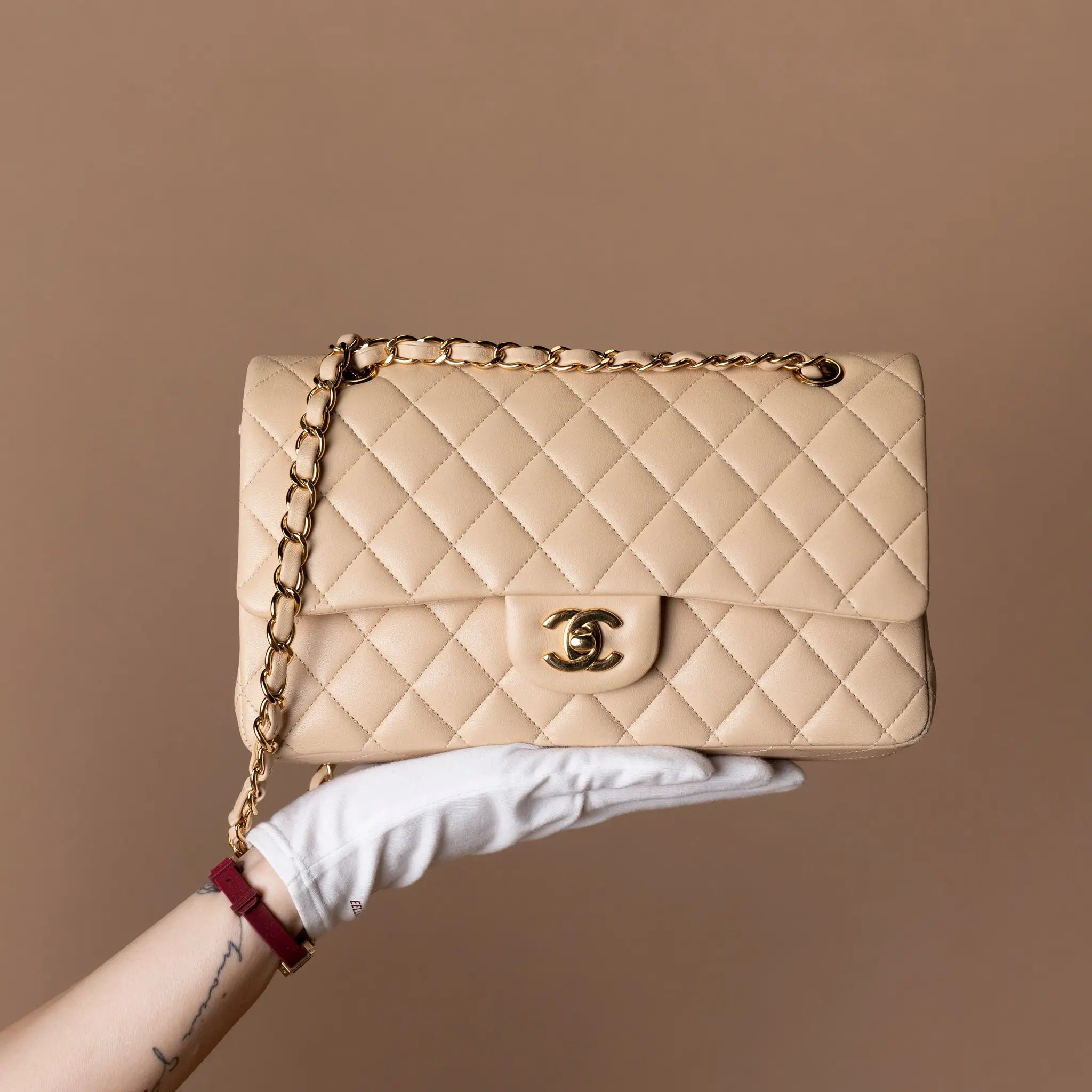 Chanel Medium Classic Lambskin Double Flap — Featured Image