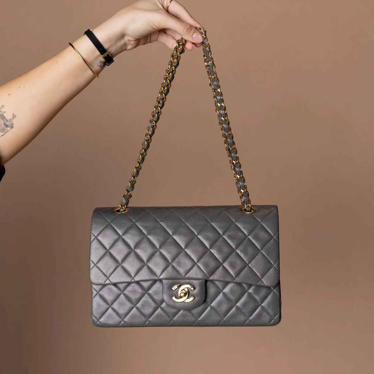 Chanel Medium Classic Lambskin Double Flap — Featured Image