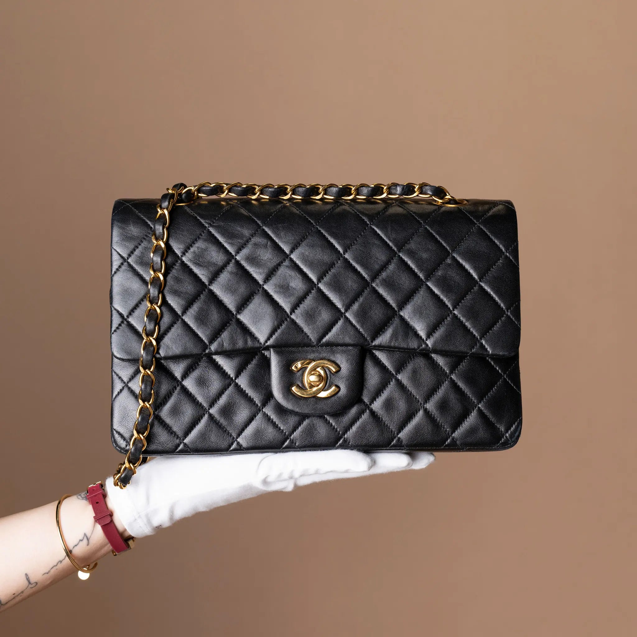 Chanel Medium Classic Lambskin Double Flap — Featured Image