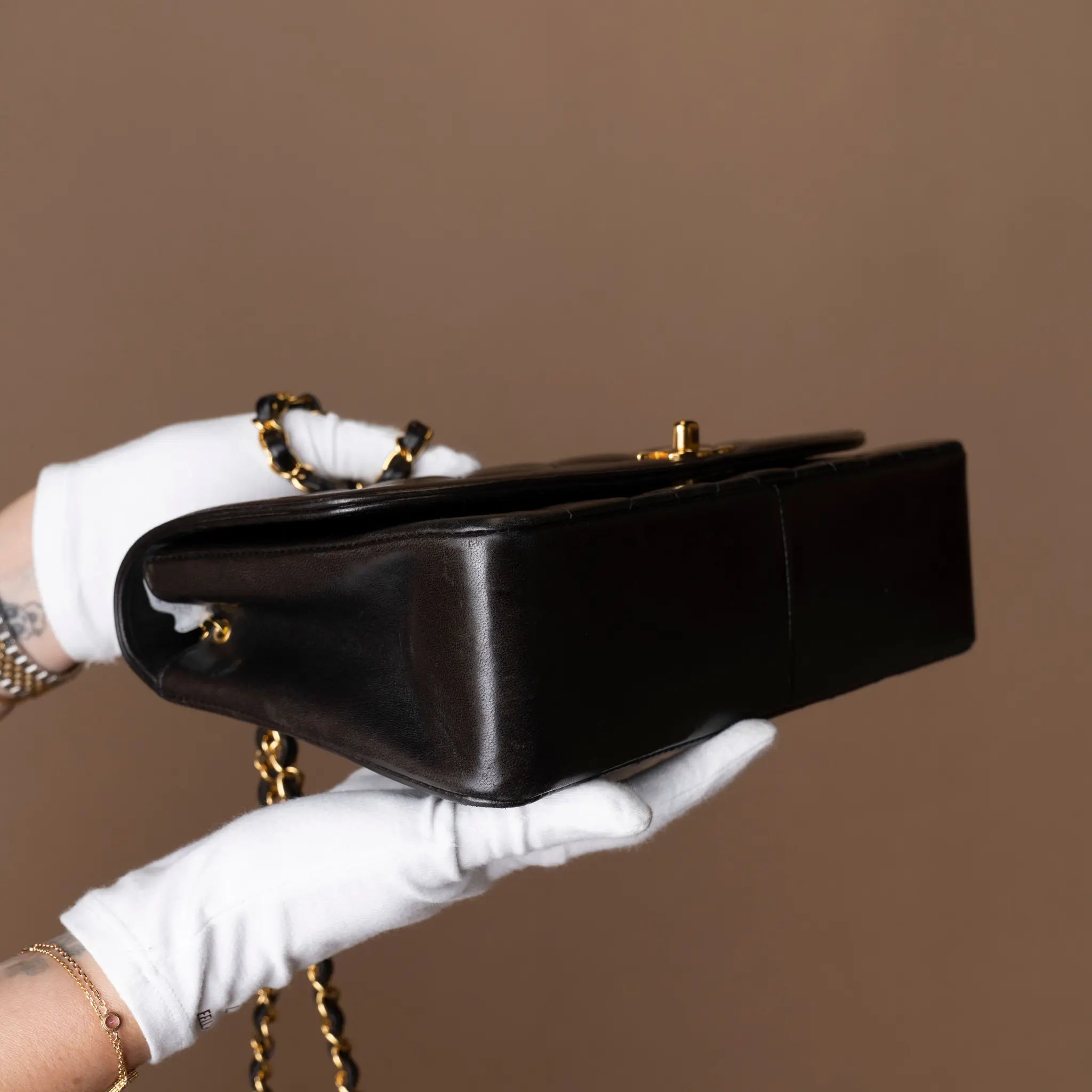 Chanel Medium Lambskin Diana Flap — Back View