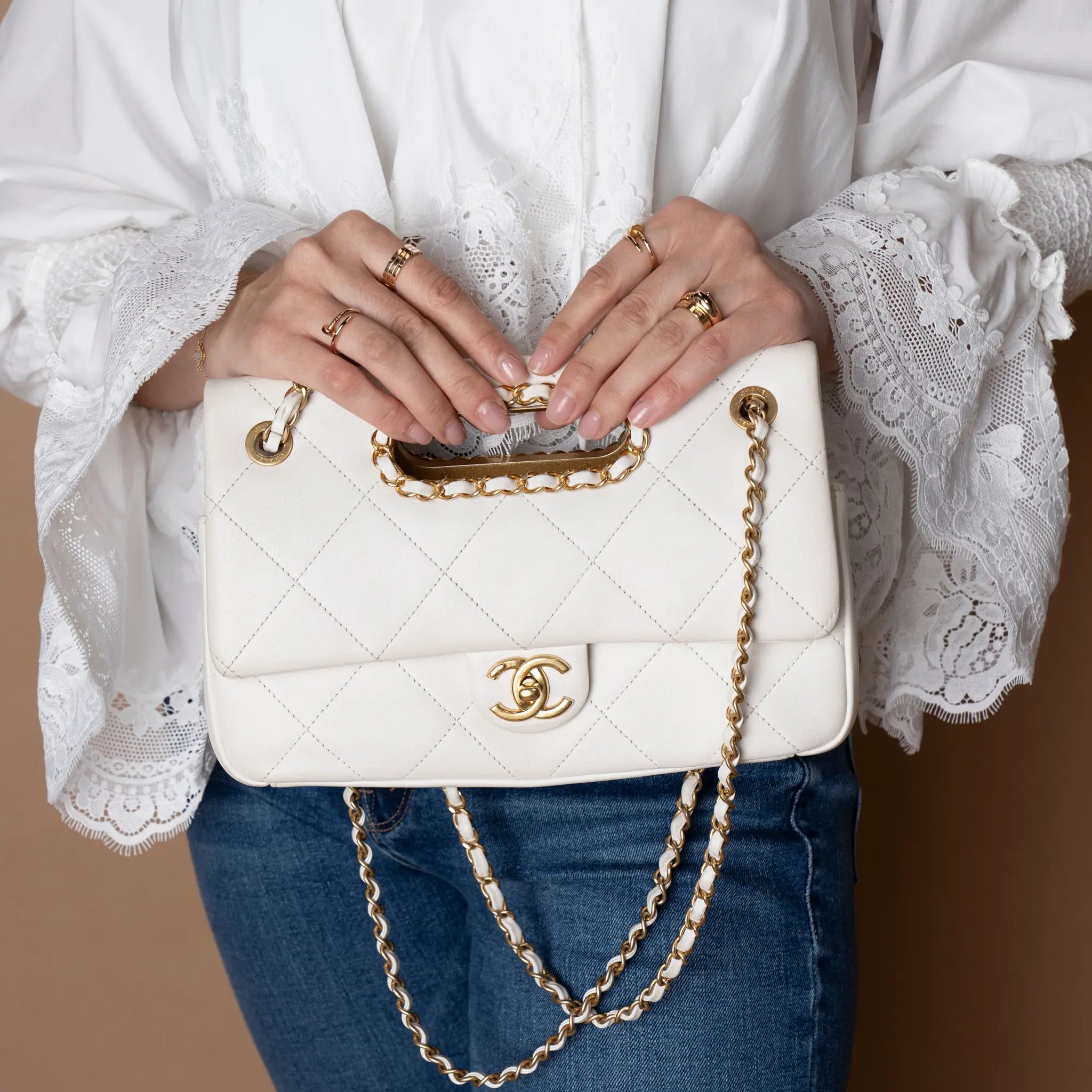 Chanel Medium Quilted Lambskin A Real Catch Flap — Interior Detail