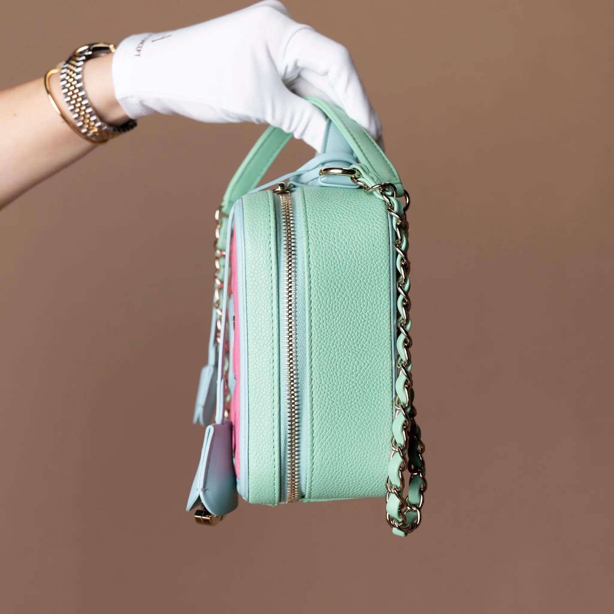 Chanel Medium Tricolor Caviar CC Filigree Vanity Case — Additional View