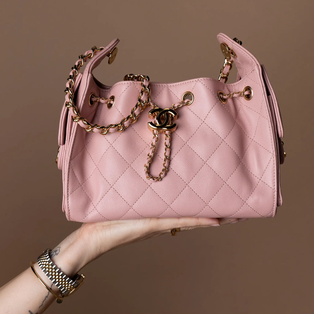 Chanel Mini Caviar 25 — Front View