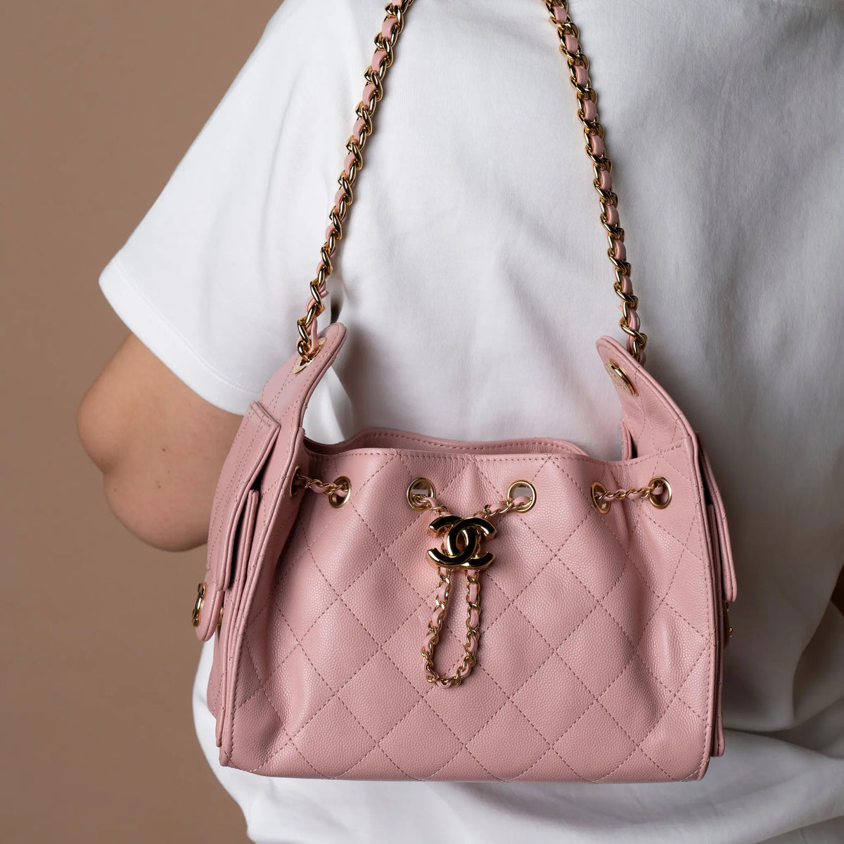 Chanel Mini Caviar 25 — Side Profile