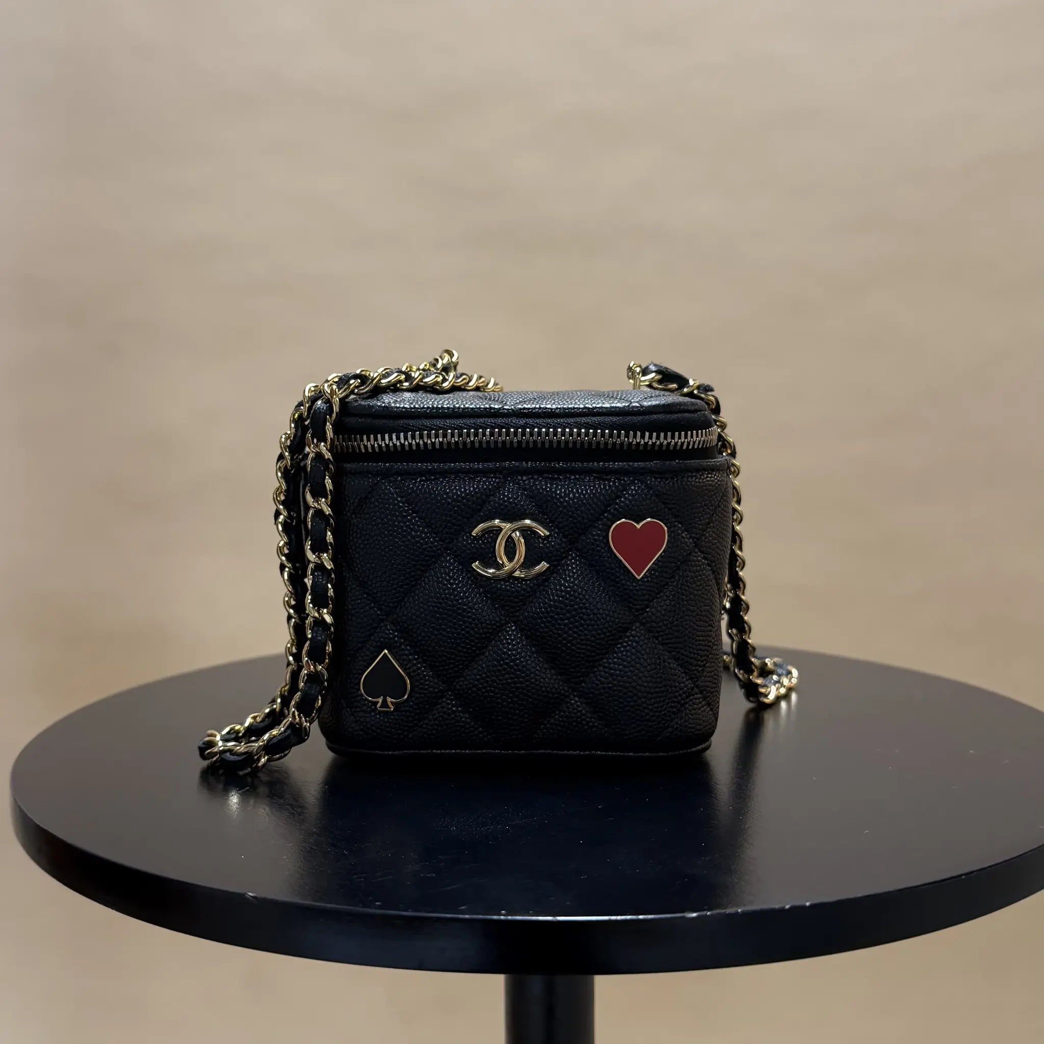 Chanel Mini Quilted Caviar Coco Casino Vanity Case — Featured Image