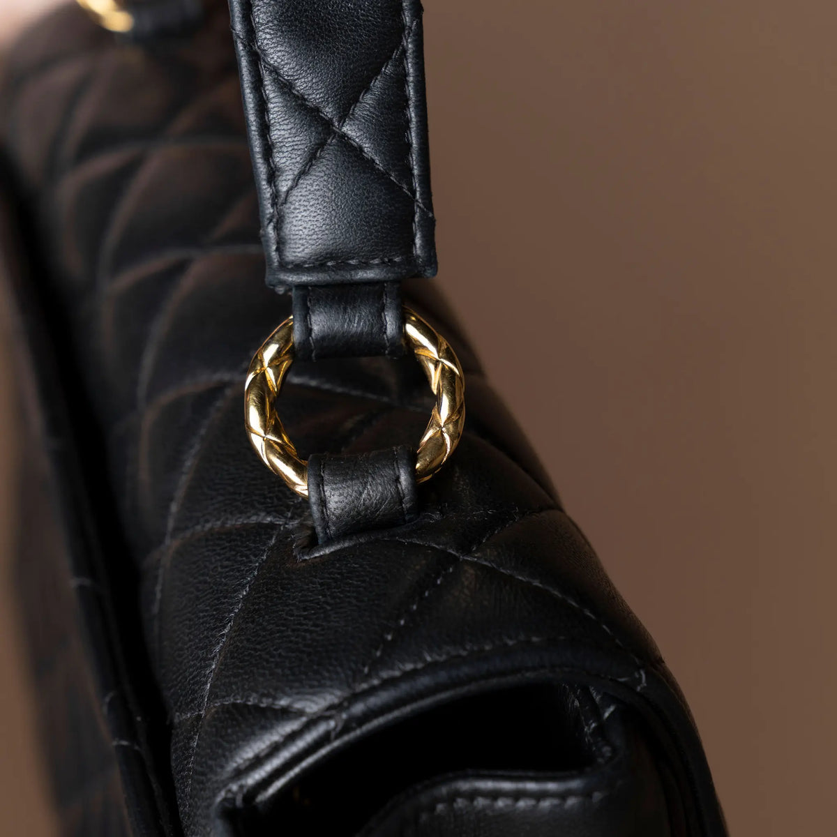 Chanel Mini Quilted Lambskin Kelly Top Handle Bag — Front View