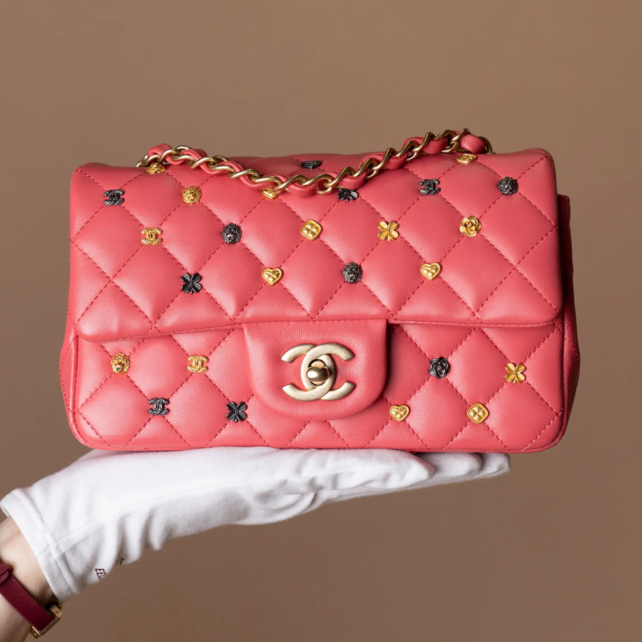 Chanel Mini Rectangular Classic Lambskin Lucky Charms Single Flap — Featured Image