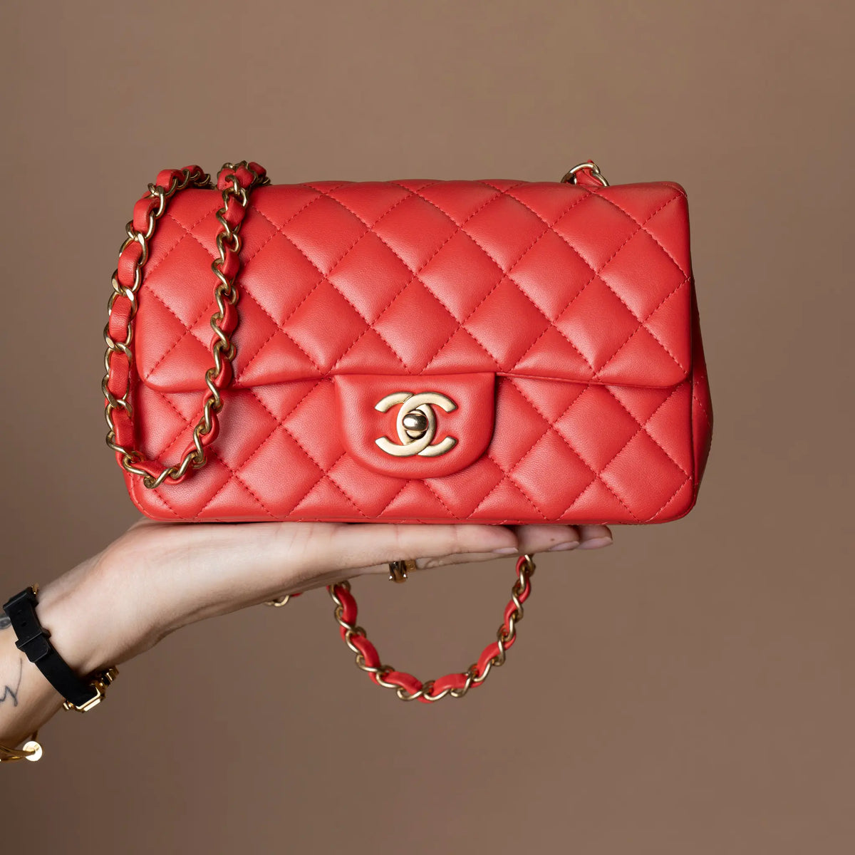 Chanel Mini Rectangular Classic Lambskin Single Flap — Featured Image