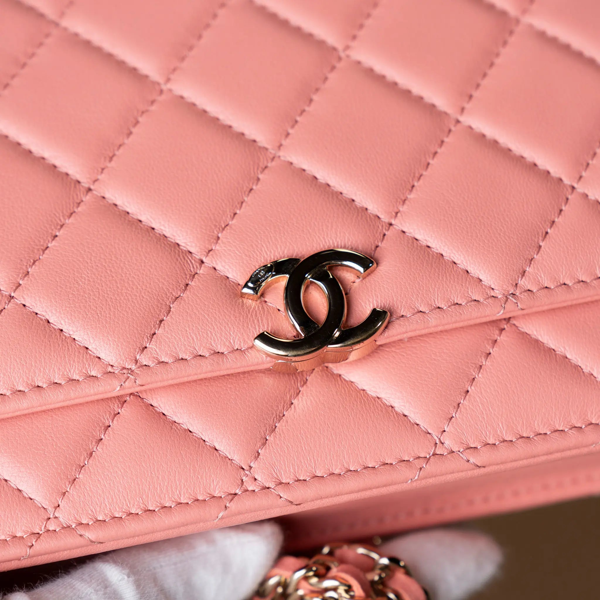 Chanel Mini Rectangular Lambskin Paris Le19M Charming Top Handle Flap — Front View