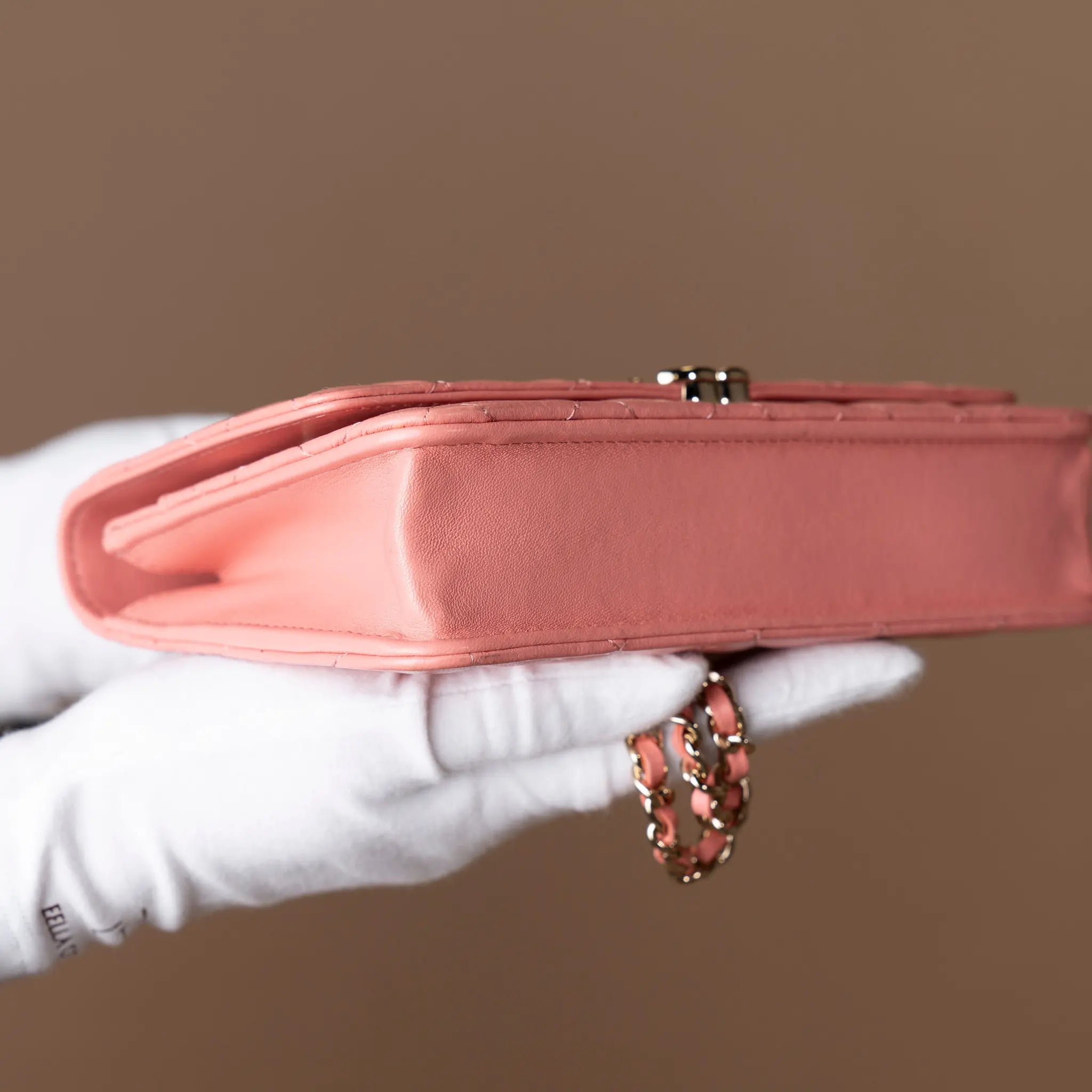 Chanel Mini Rectangular Lambskin Paris Le19M Charming Top Handle Flap — Close-up Detail