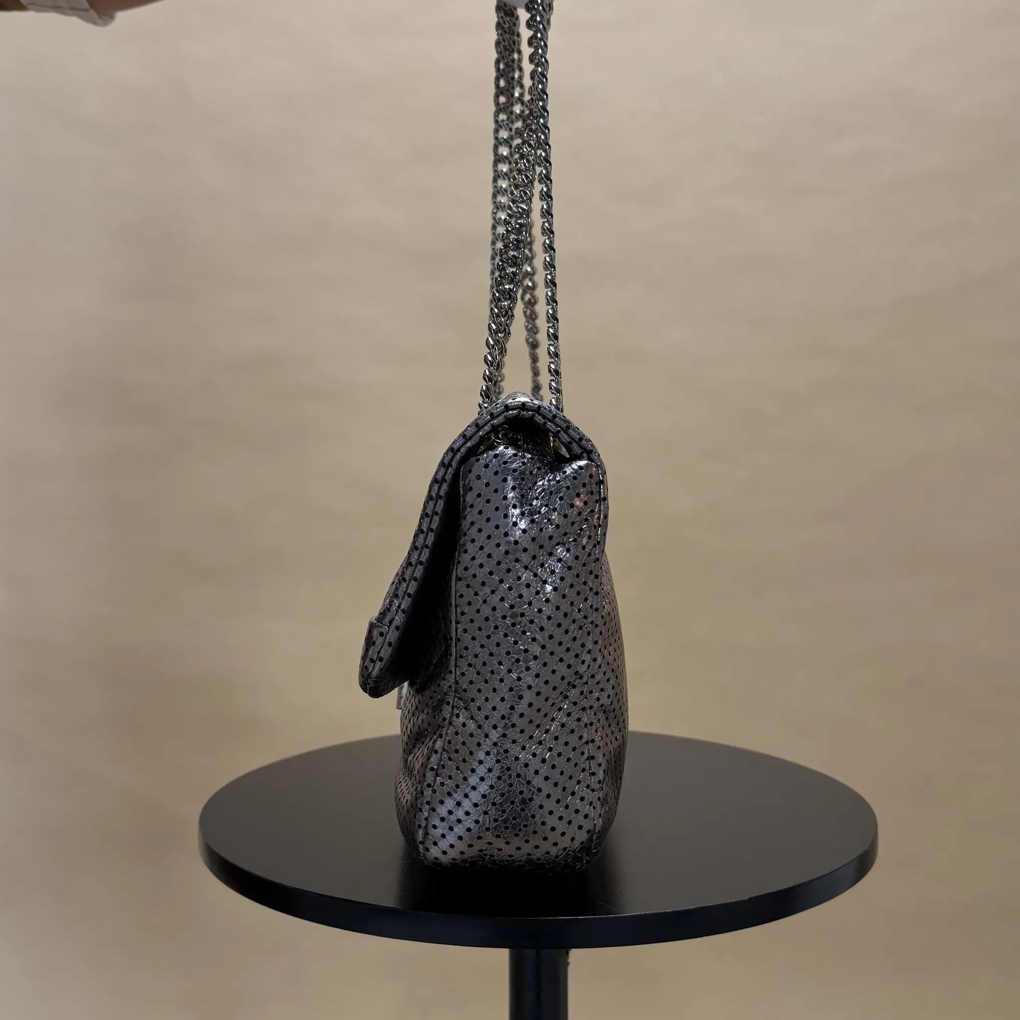 Chanel Reissue Perforated Drill 226 Medium — Front View