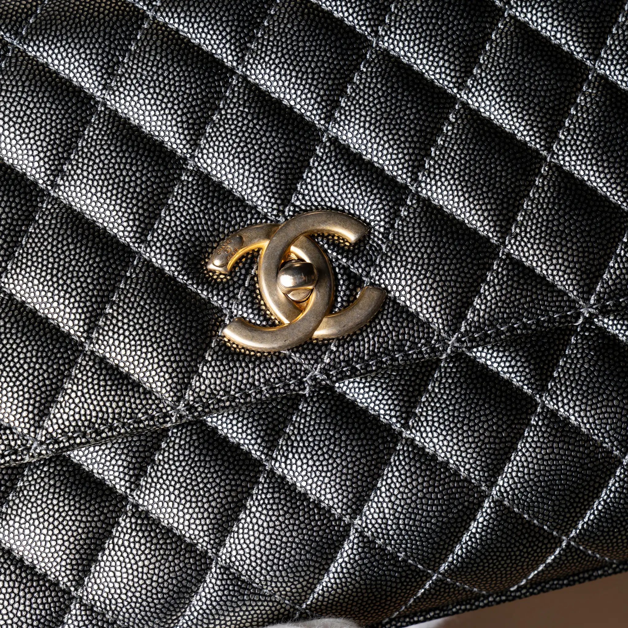Chanel Small Caviar Coco Top Handle Bag — Additional View