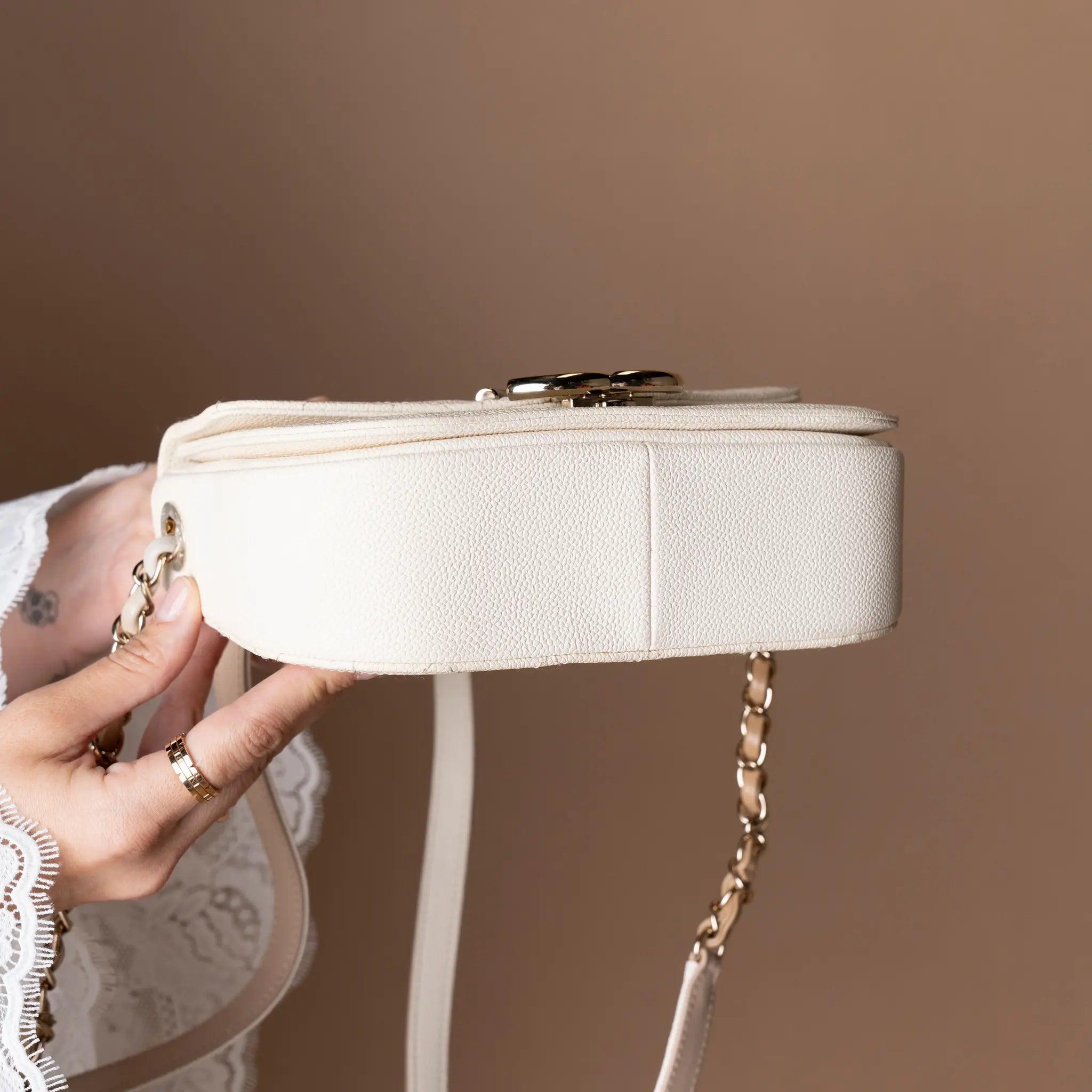 Chanel Small Caviar Paris Cuba Thread Around Flap — Interior Detail