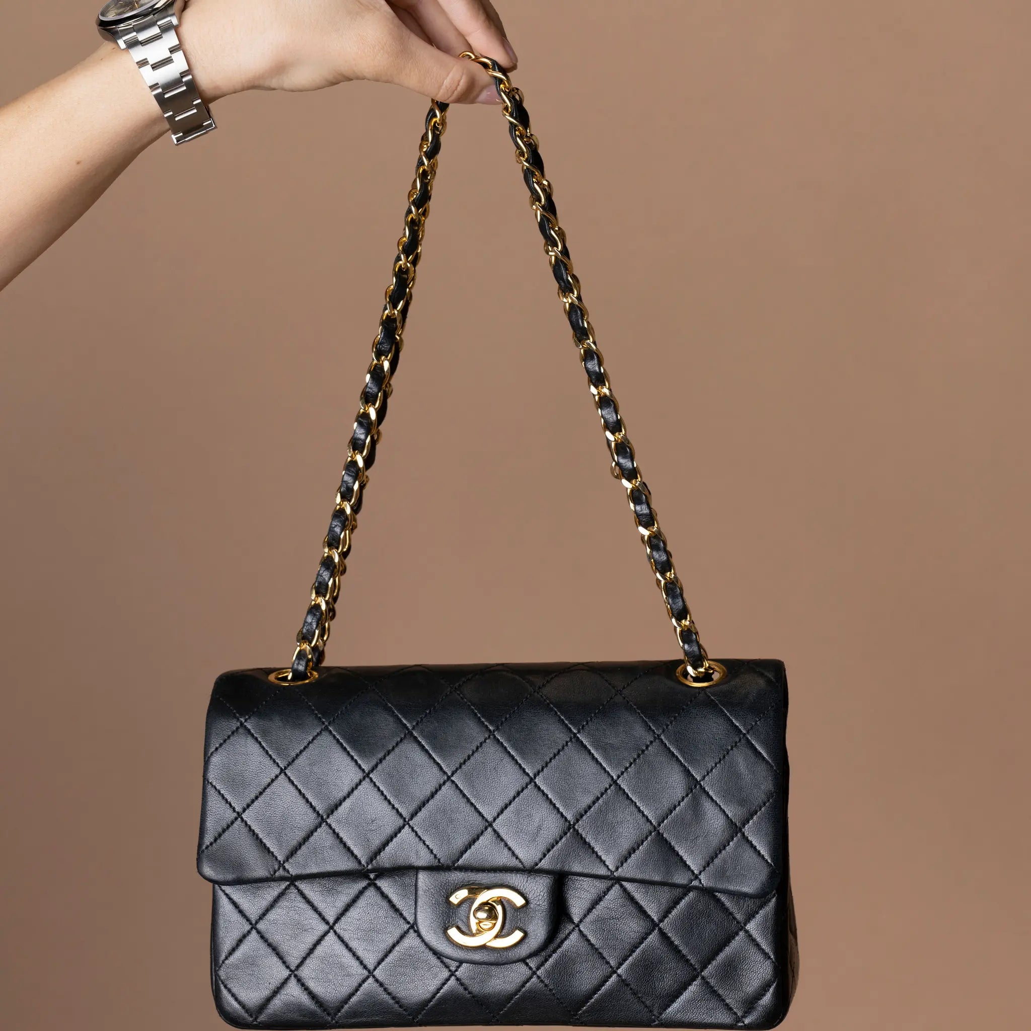 Chanel Small Classic Lambskin Double Flap — Featured Image