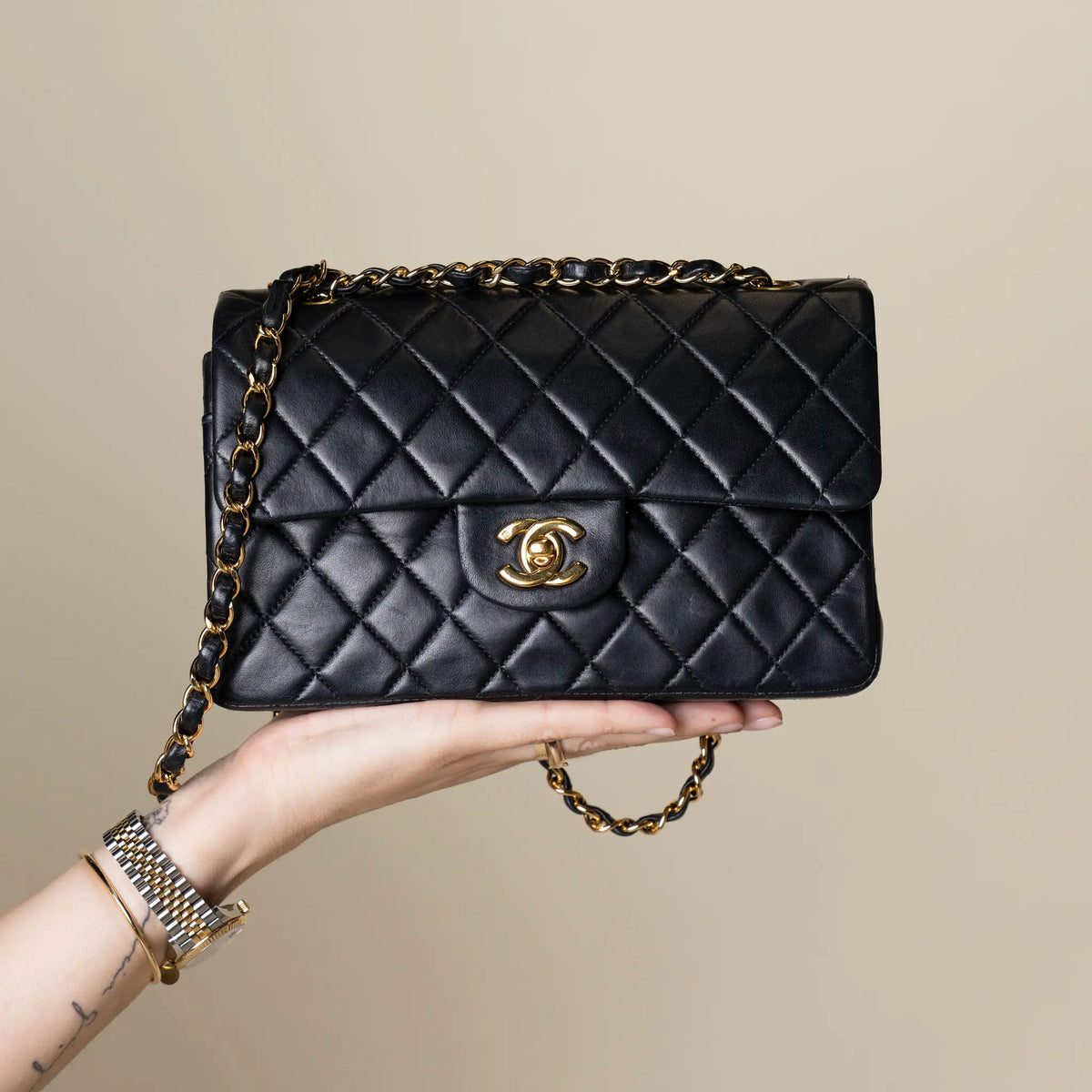 Chanel Small Classic Lambskin Double Flap — Featured Image