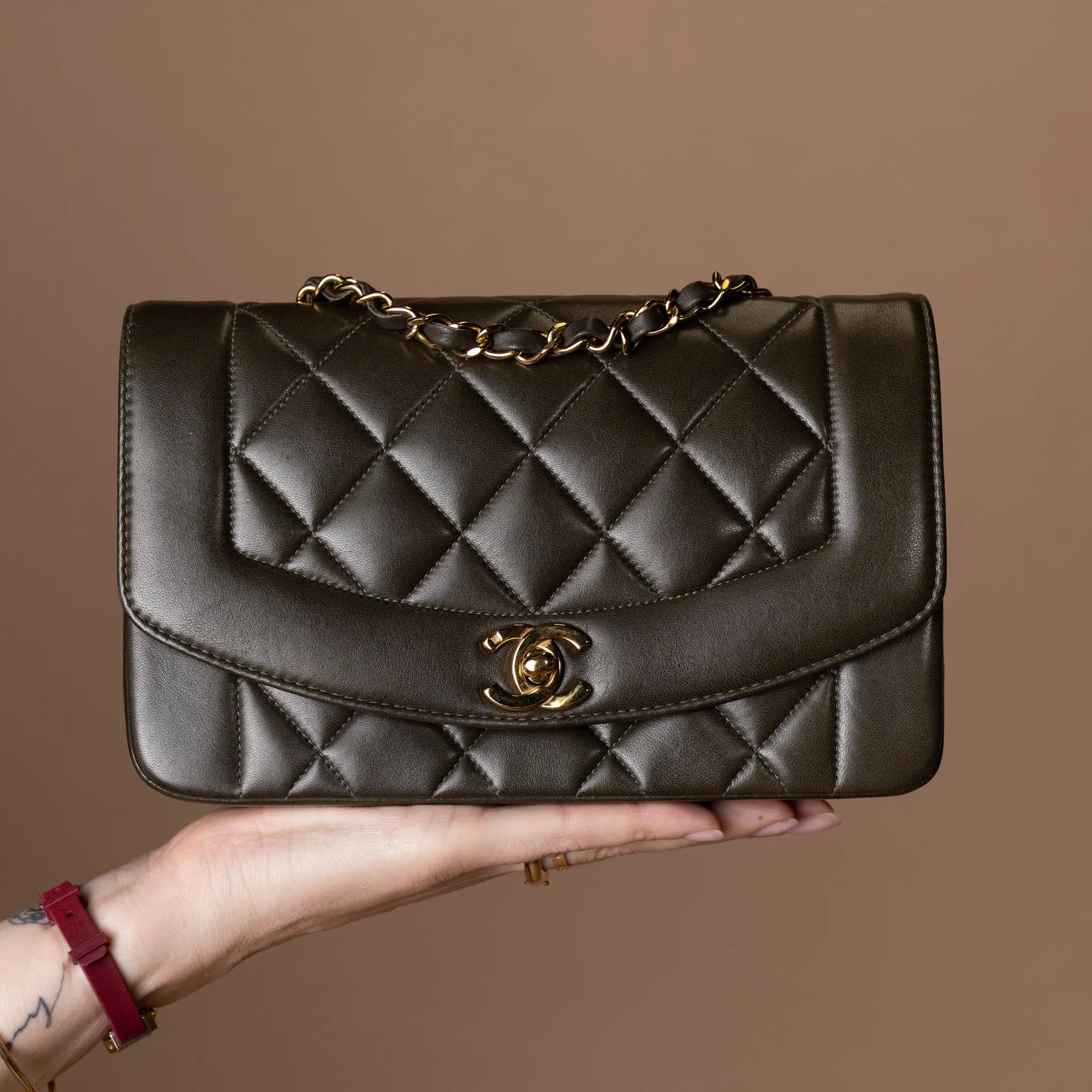 Chanel Small Lambskin Diana Flap — Featured Image