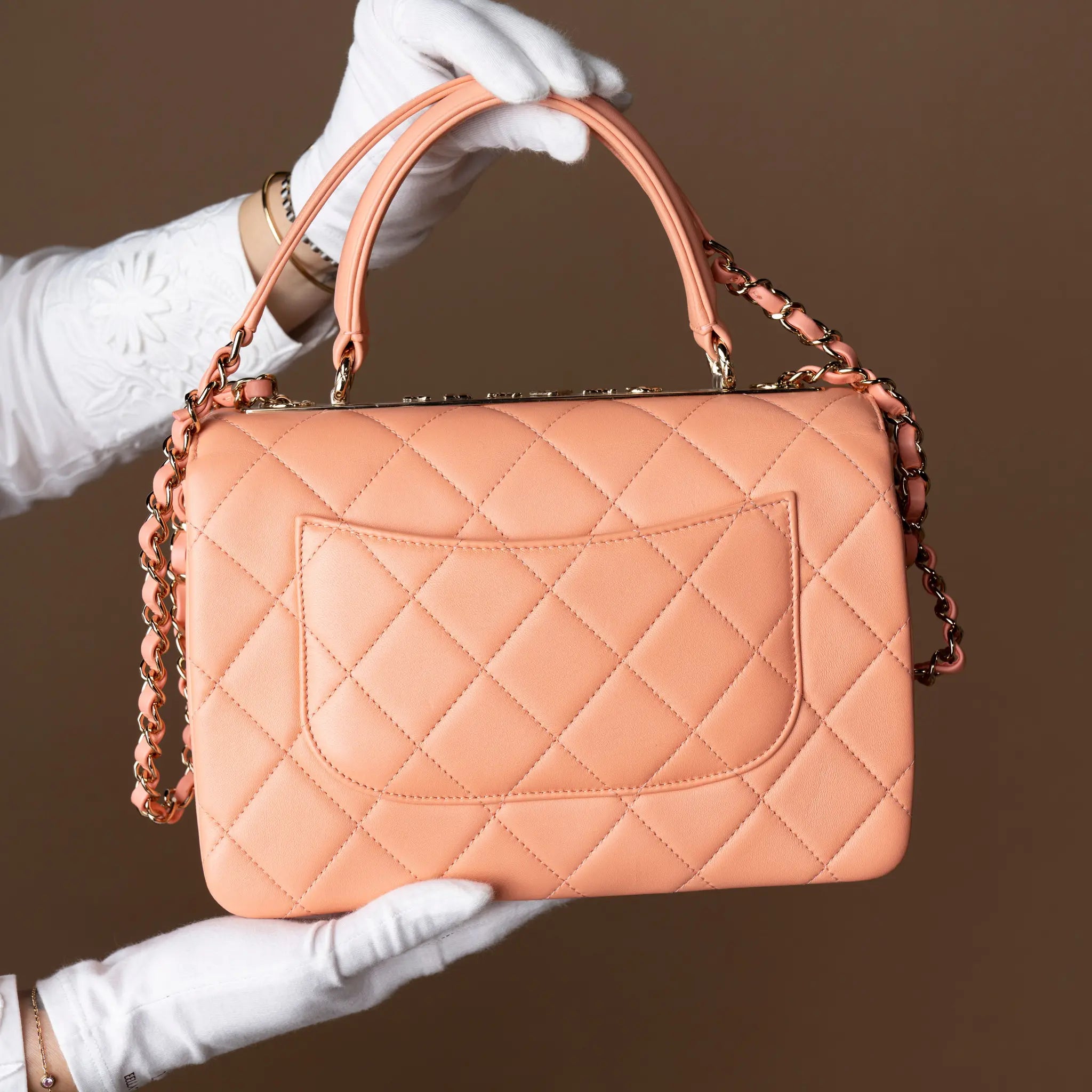 Chanel Small Lambskin Trendy CC top Handle Bag — Additional View