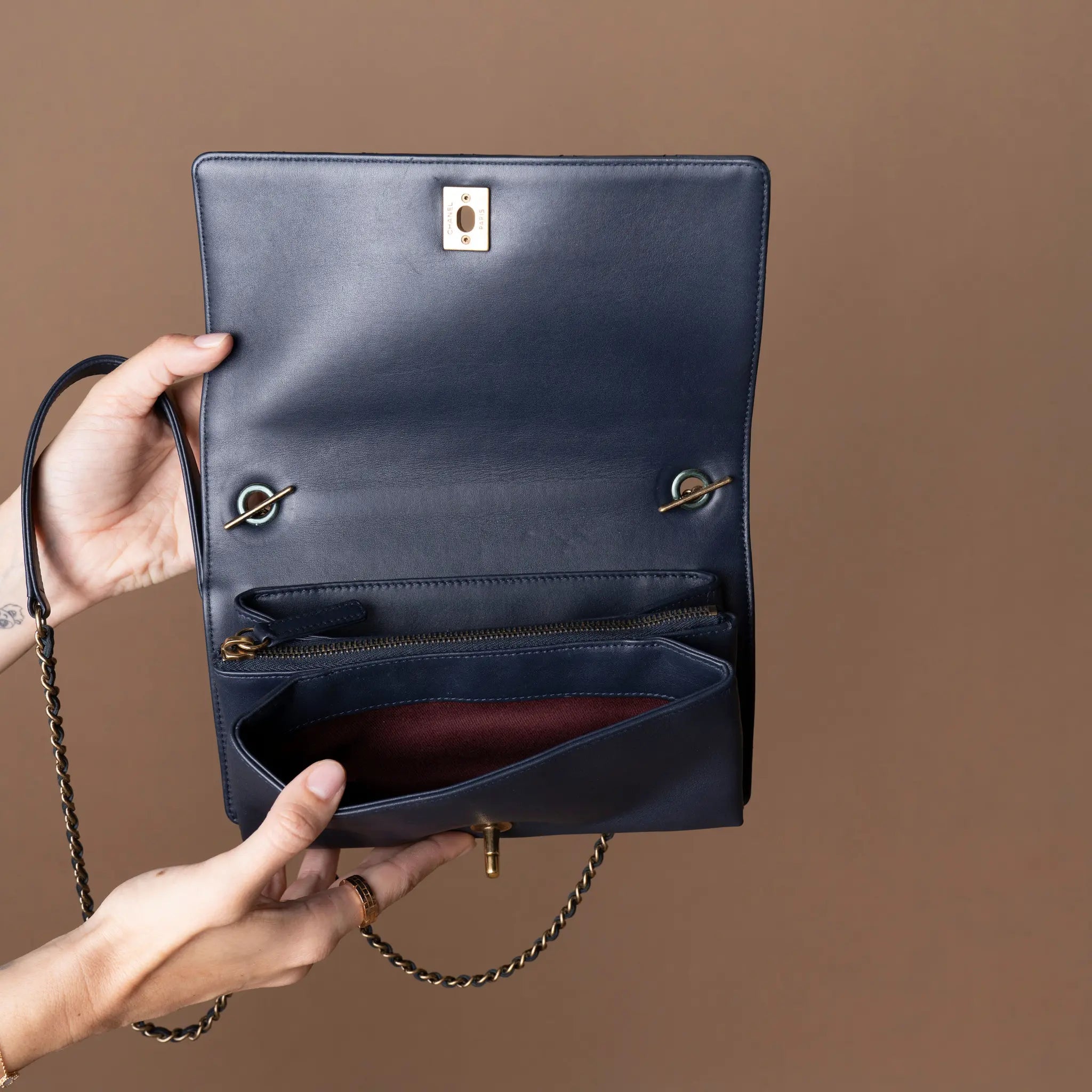 Chanel Small Quilted Lambskin Art Nouvelle Flap — Front View