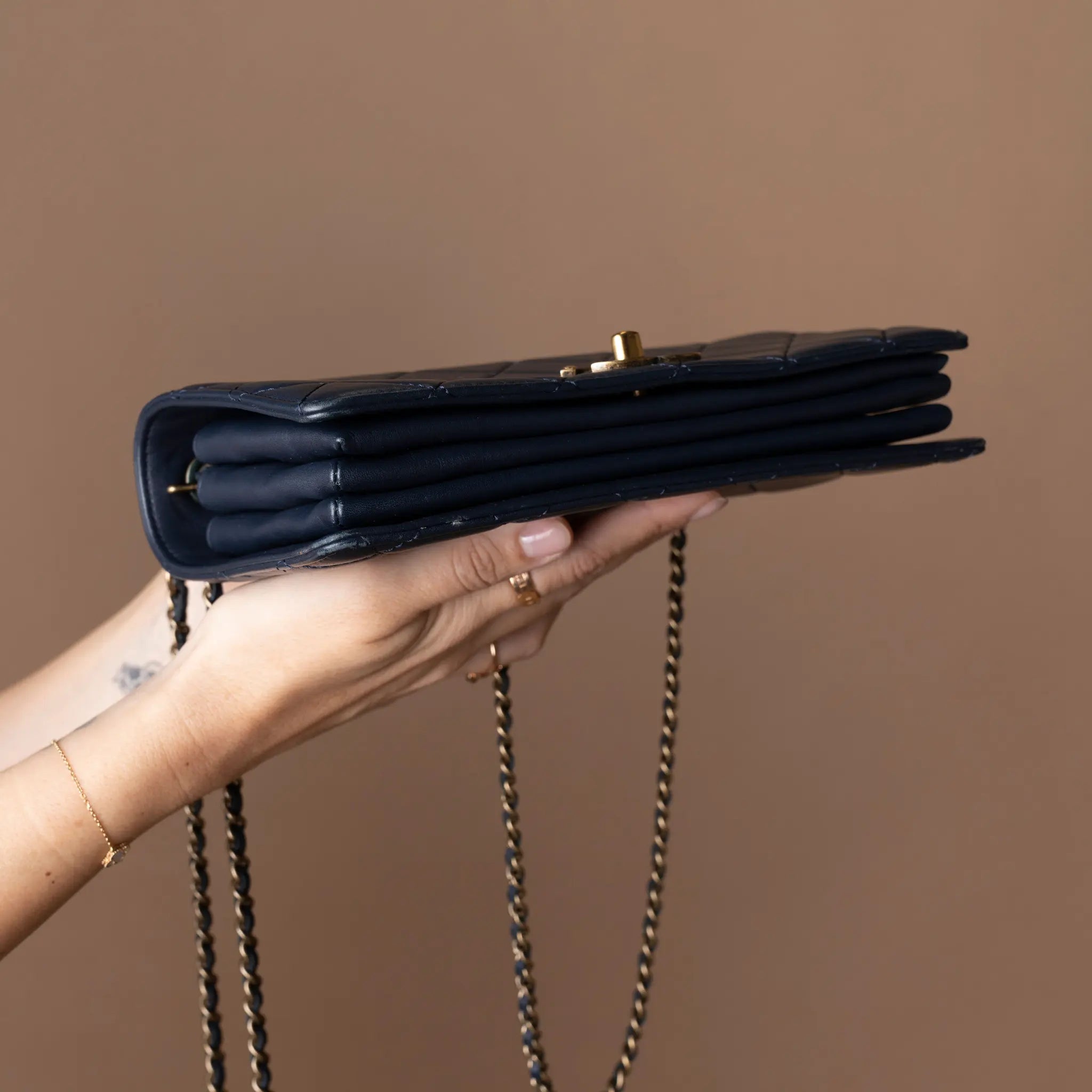 Chanel Small Quilted Lambskin Art Nouvelle Flap — Detail View