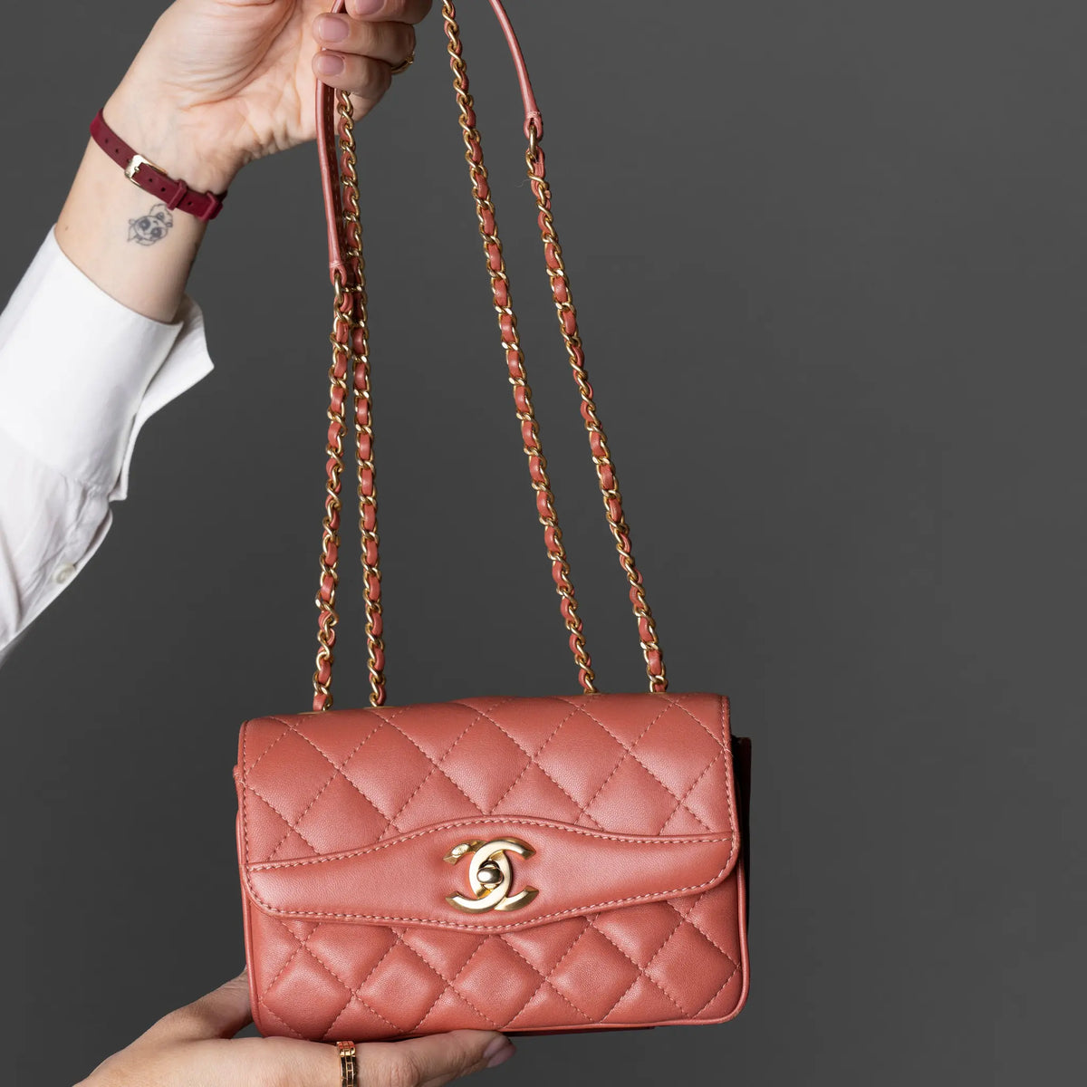 Chanel Small Quilted Lambskin Daily Companion Flap — Back View