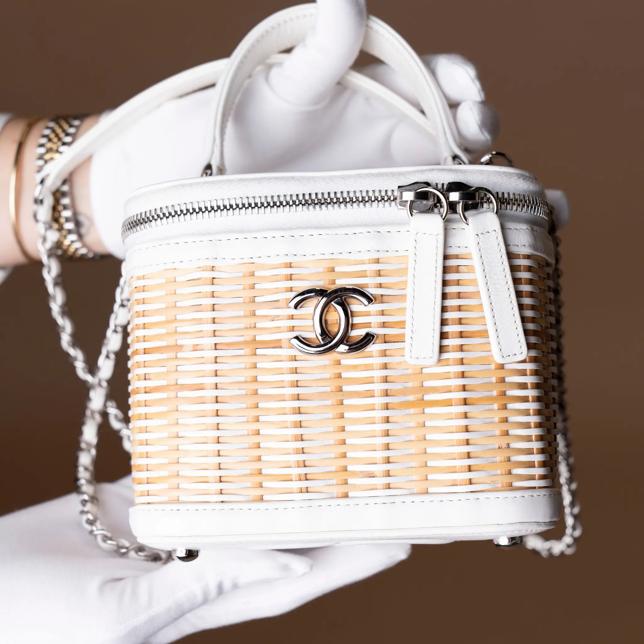Chanel Take Away Wicker Vanity Case — Detail View