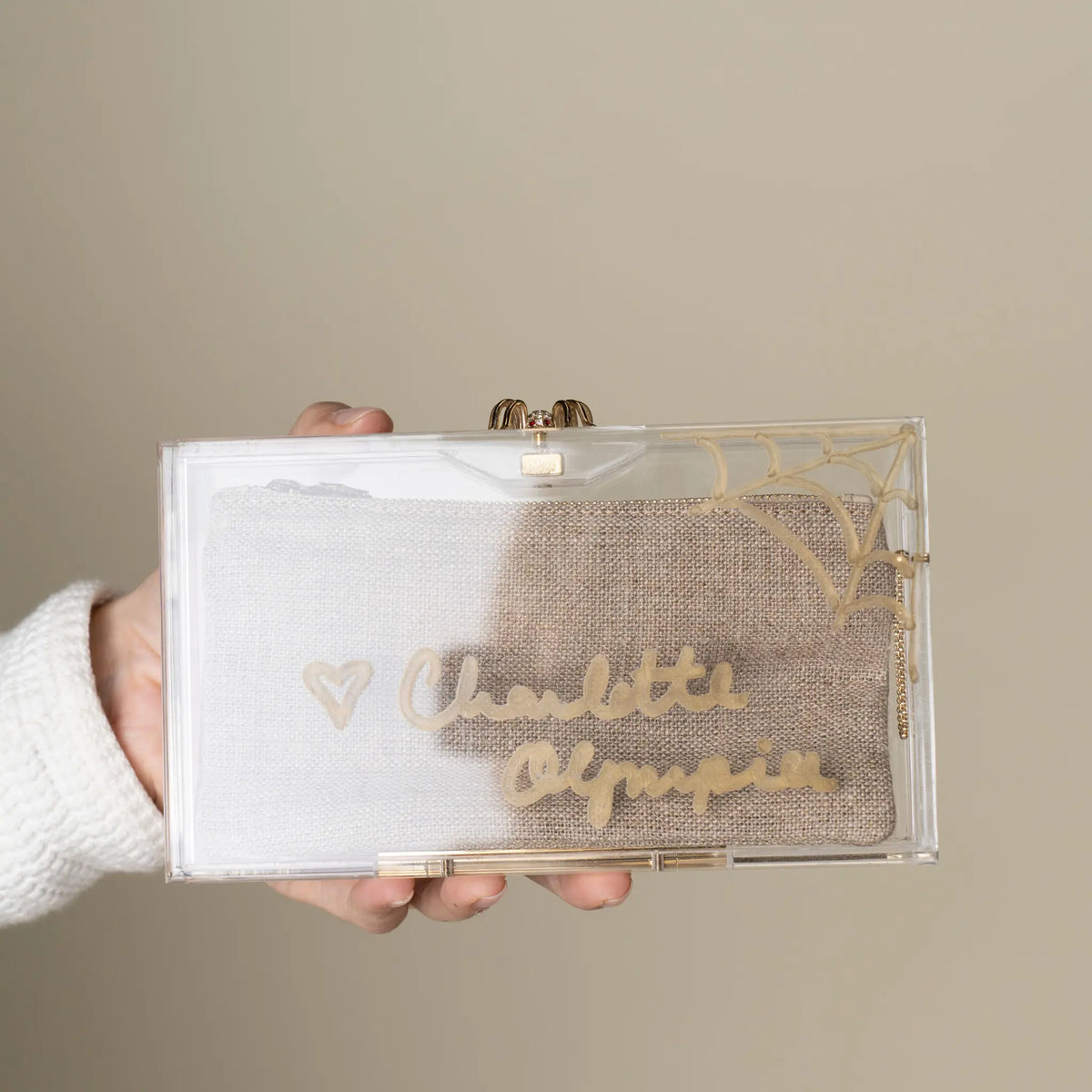 Charlotte Olympia Pandora Spider Perspex Clutch - Designer Signed — Featured Image