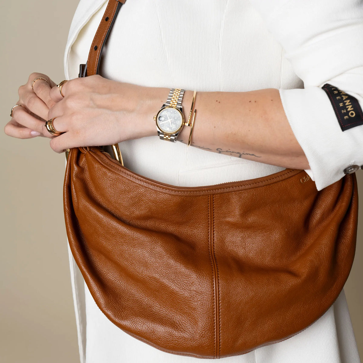 Chloé Small Bracelet Hobo Bag — Interior Detail