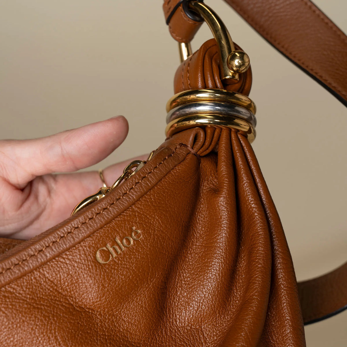 Chloé Small Bracelet Hobo Bag — Close-up Detail