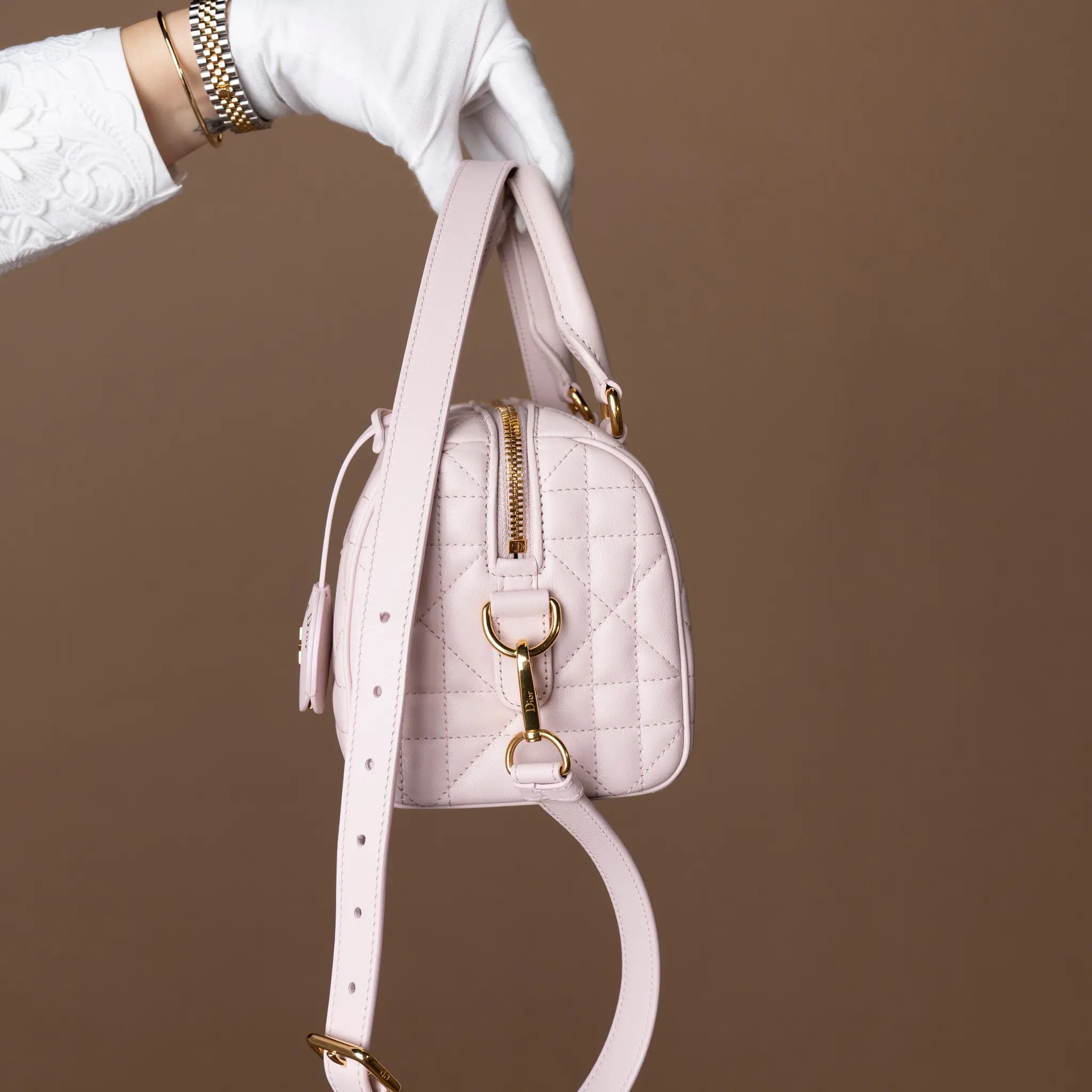 Dior Calfskin Macrocannage Groove 20 — Interior Detail