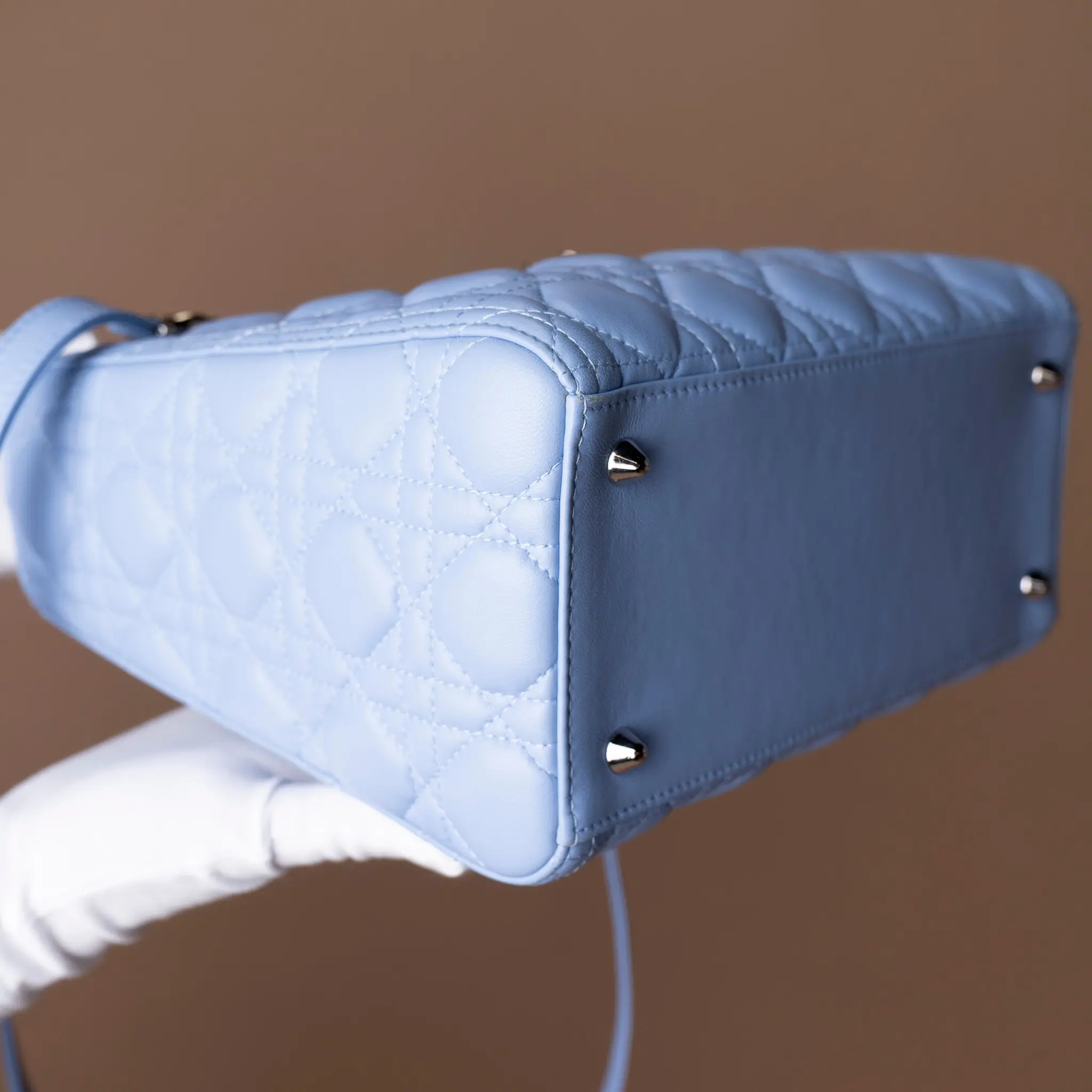 Dior Medium Lambskin Cannage Lady Dior — Interior Detail