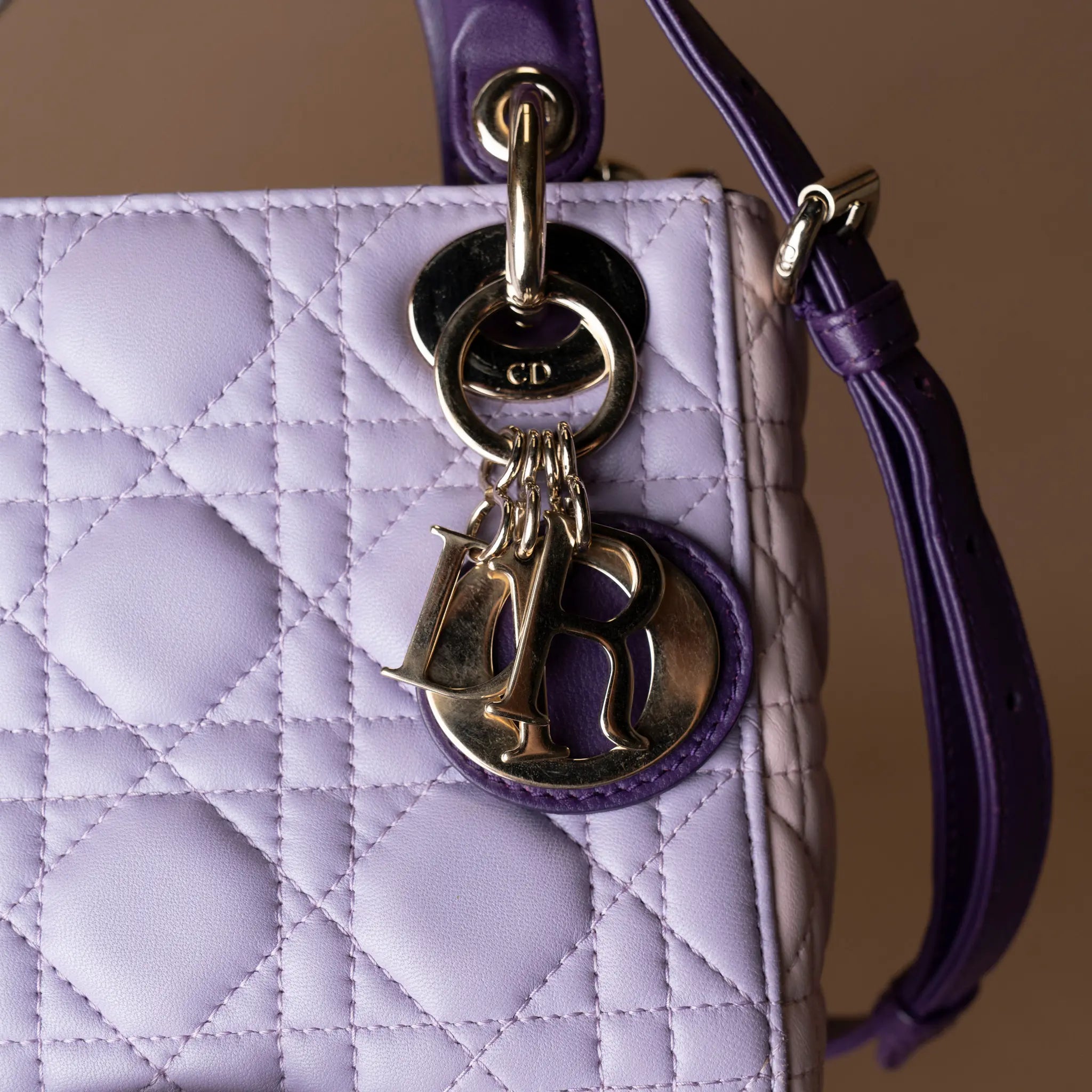 Dior Mini Lady Dior Cannage — Back View