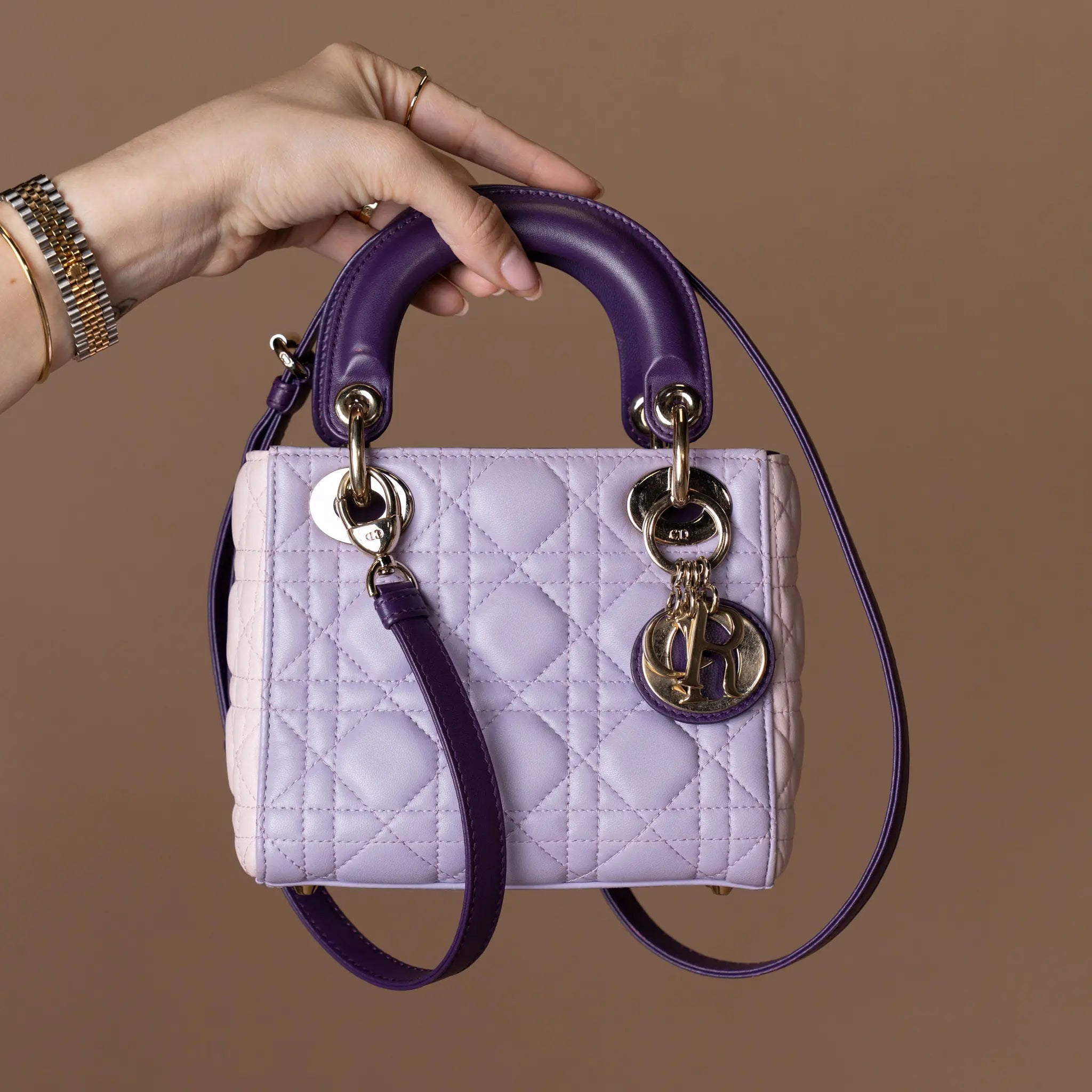 Dior Mini Lady Dior Cannage — Close-up Detail
