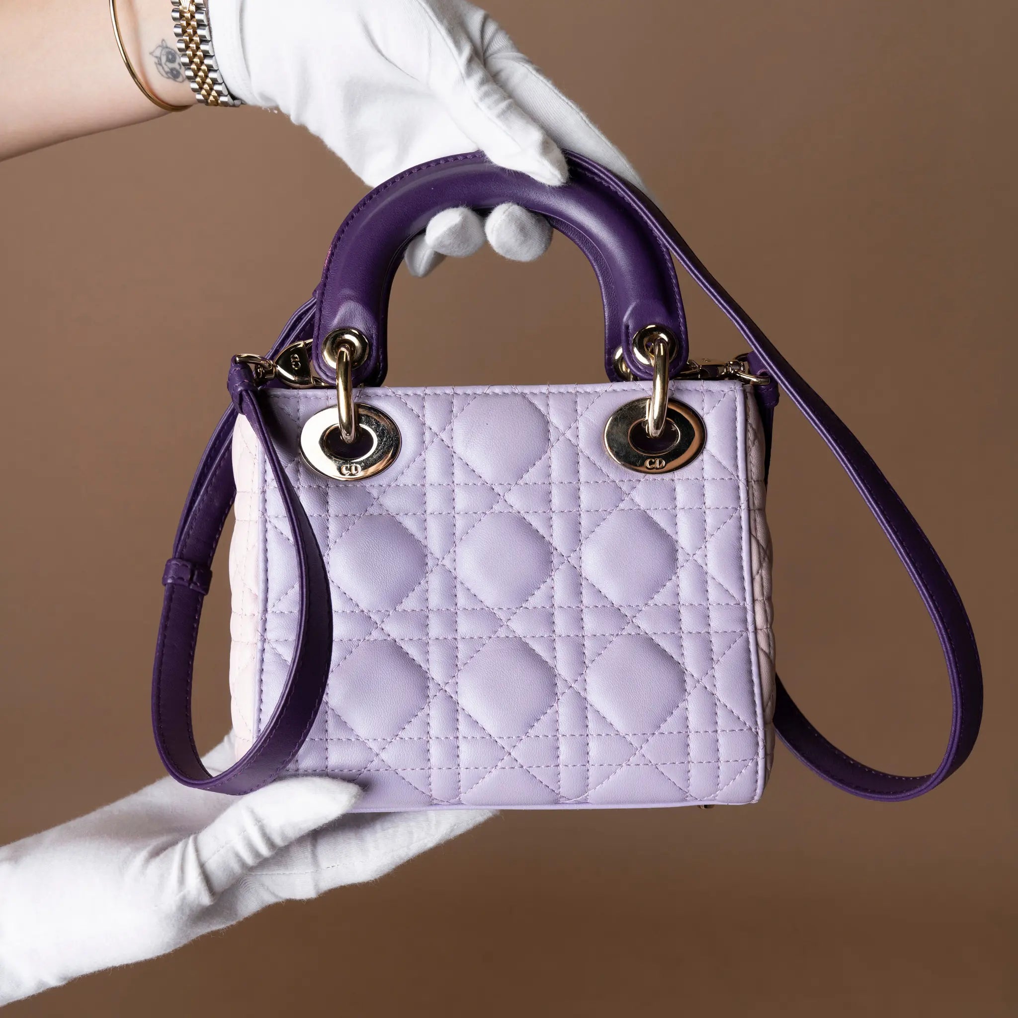 Dior Mini Lady Dior Cannage — Close-up Detail