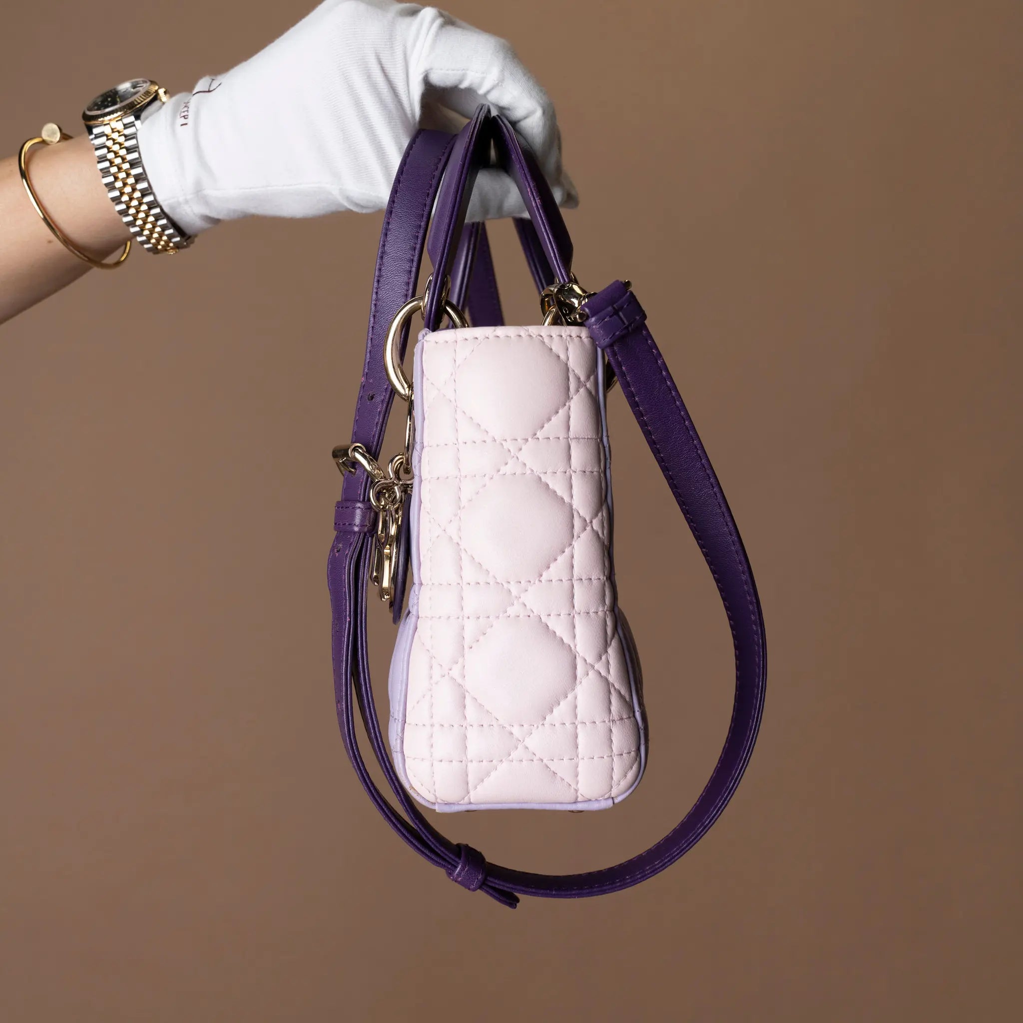 Dior Mini Lady Dior Cannage — Detail View