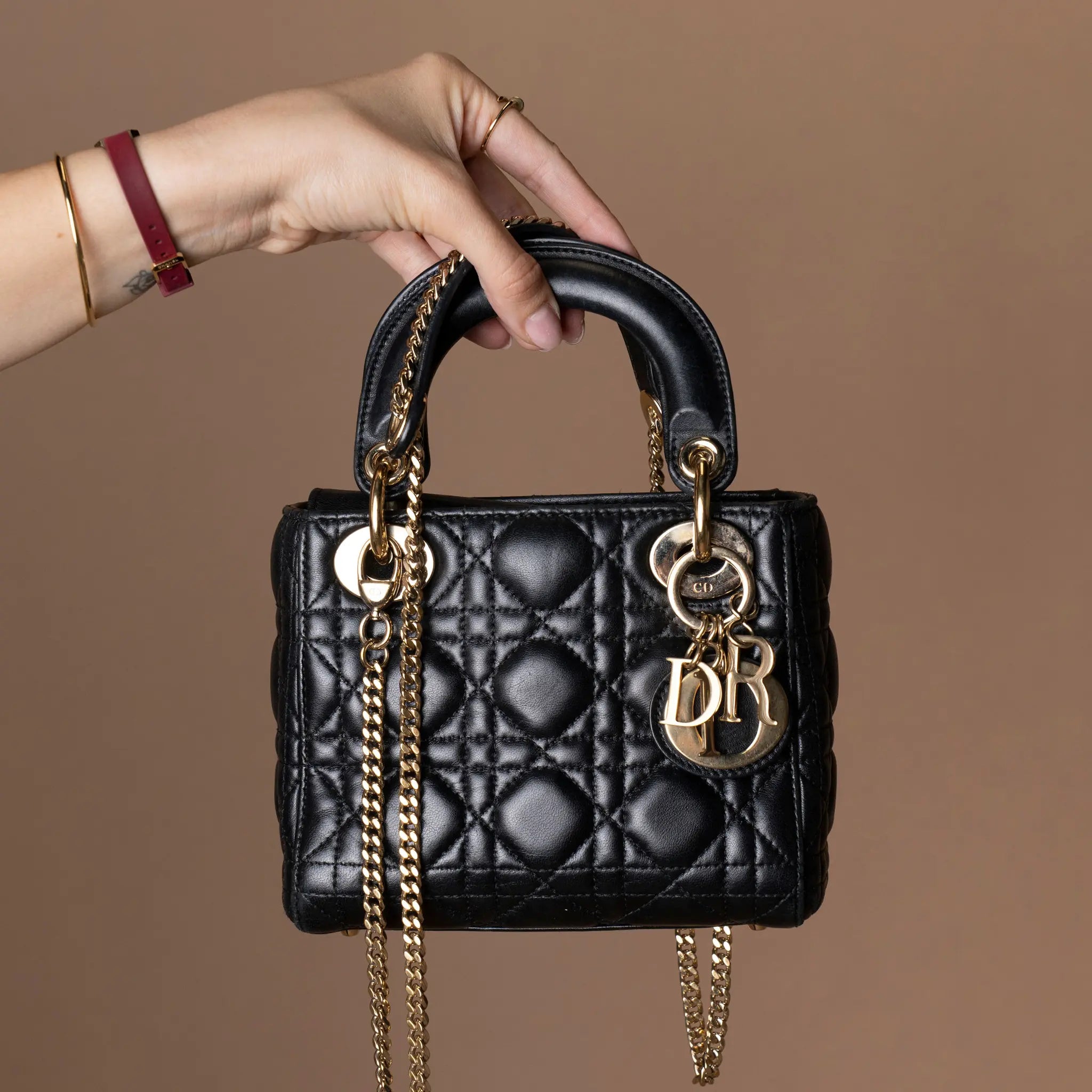 Dior Mini Lambskin Cannage Lady Dior — Featured Image