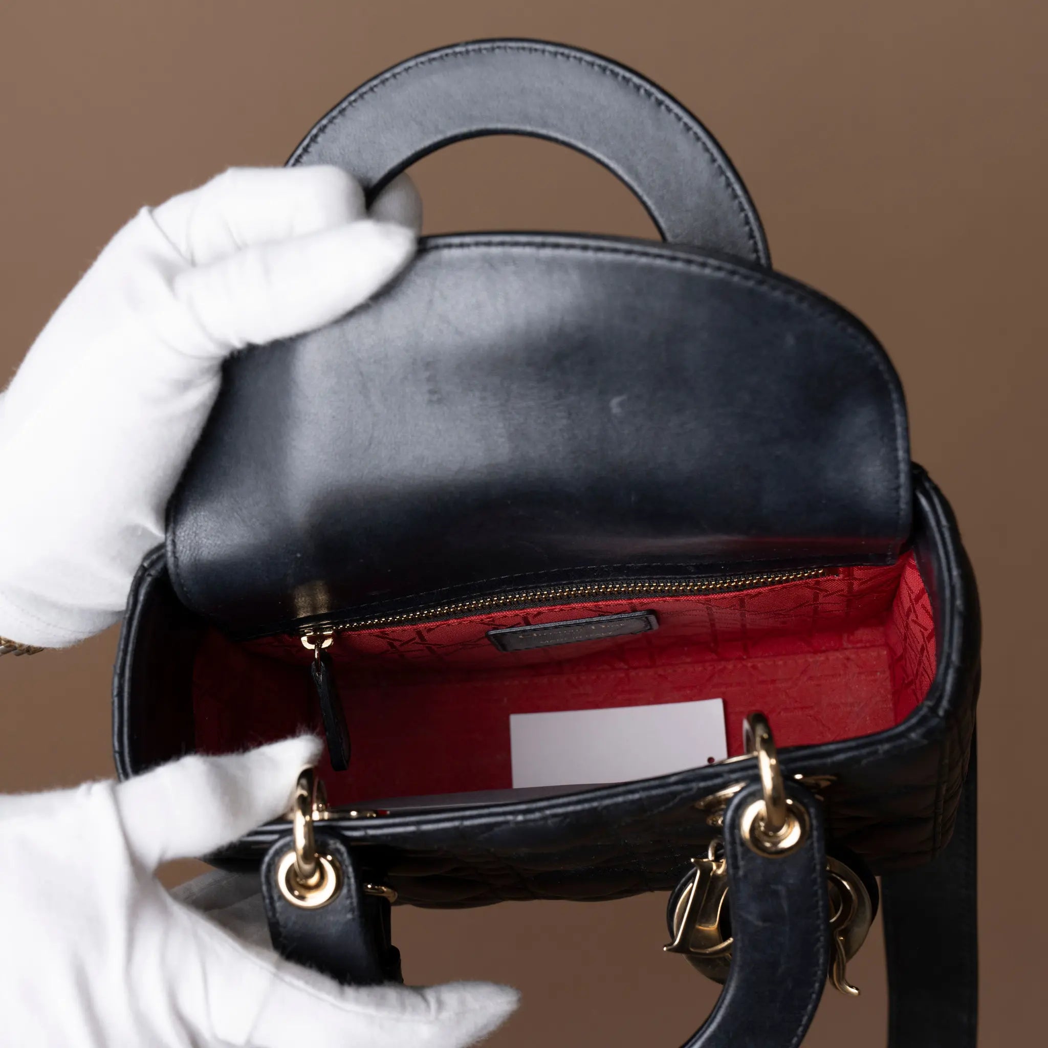 Dior Small Lambskin Cannage My ABCDior Lady Dior — Front View