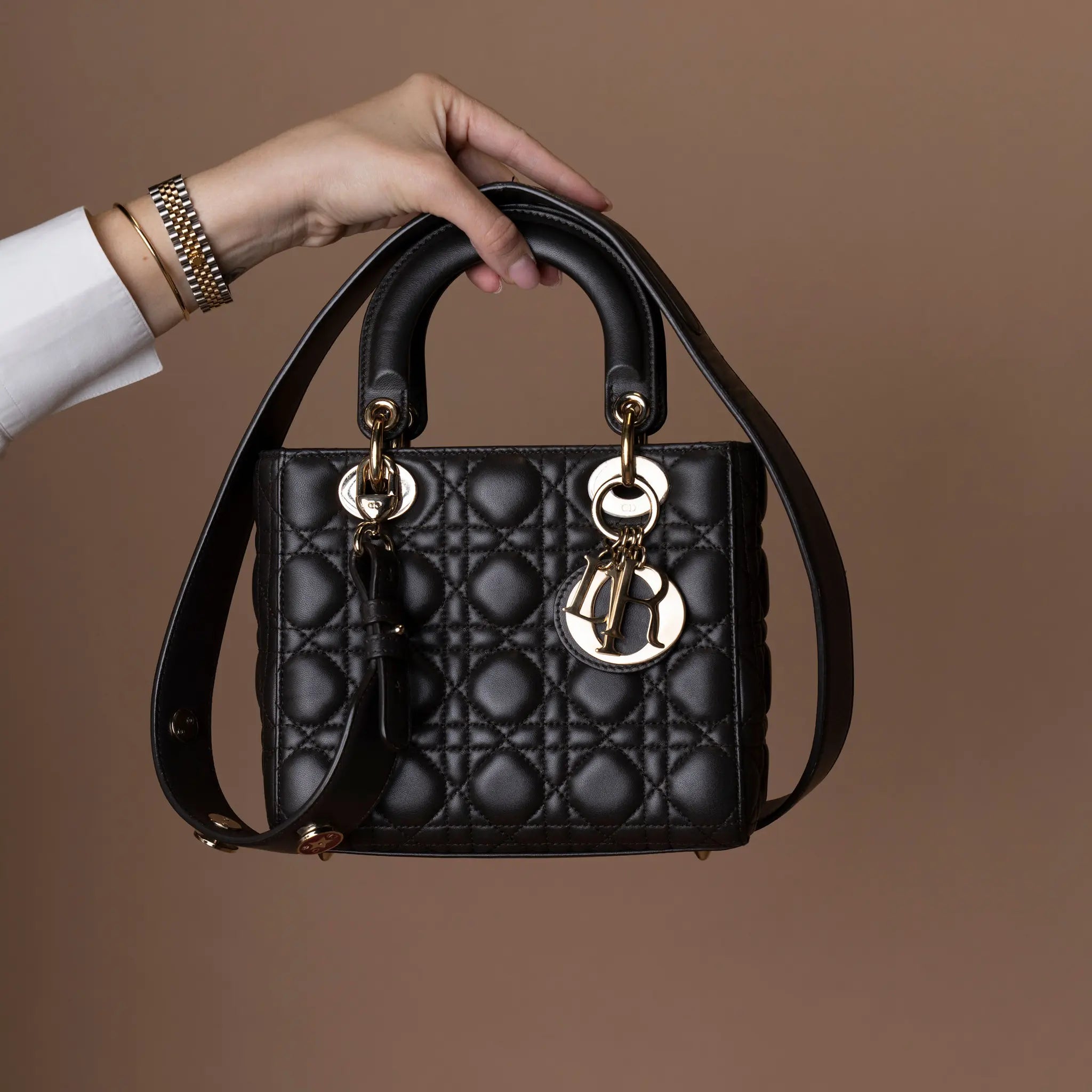 Dior Small Lambskin Cannage My ABCDior Lady Dior — Close-up Detail