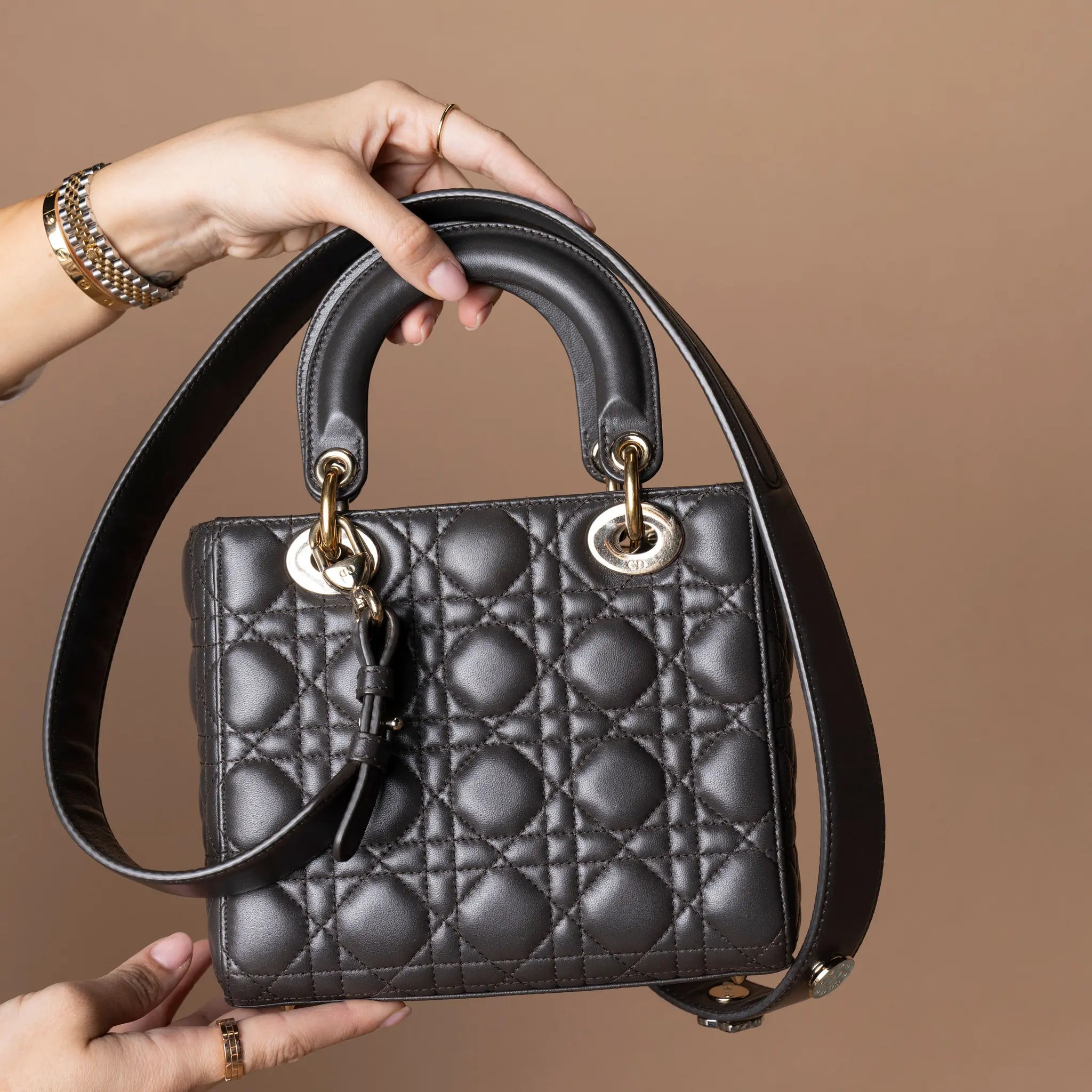 Dior Small Lambskin Cannage My ABCDior Lady Dior — Close-up Detail