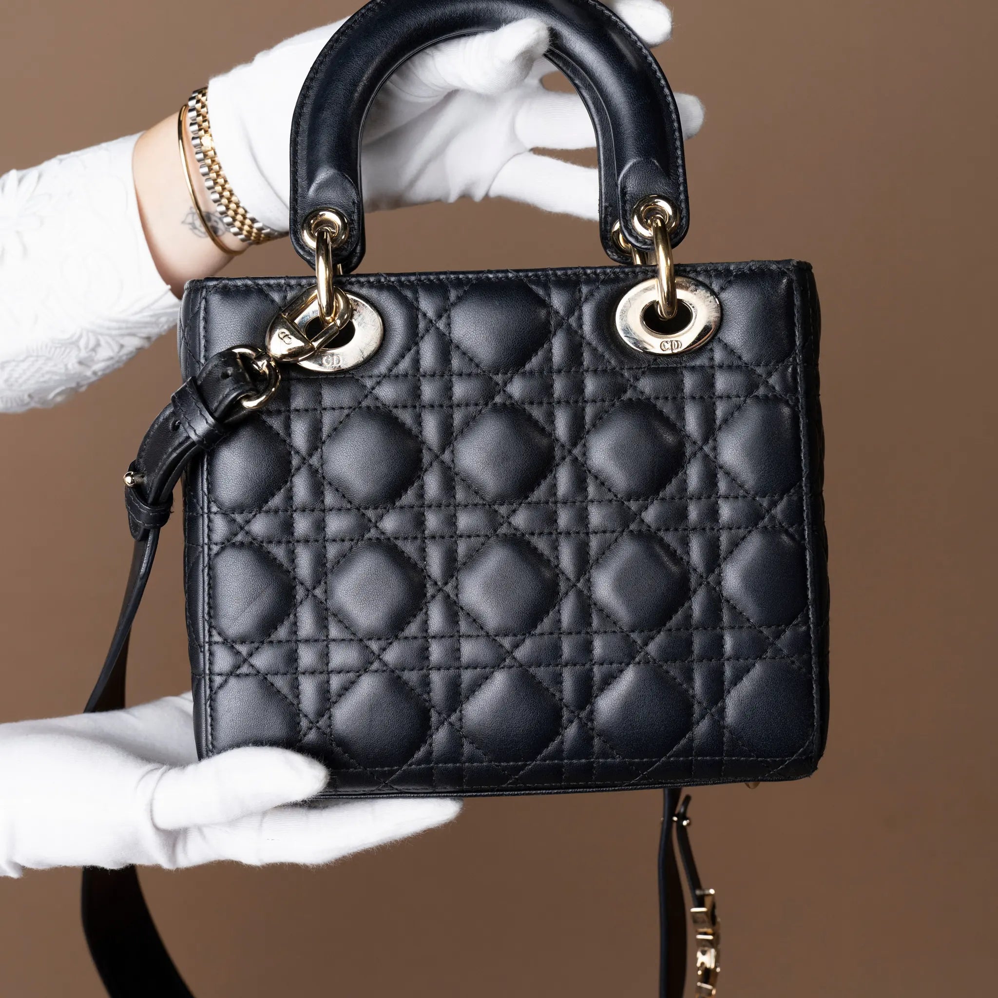 Dior Small Lambskin Cannage My ABCDior Lady Dior — Additional View