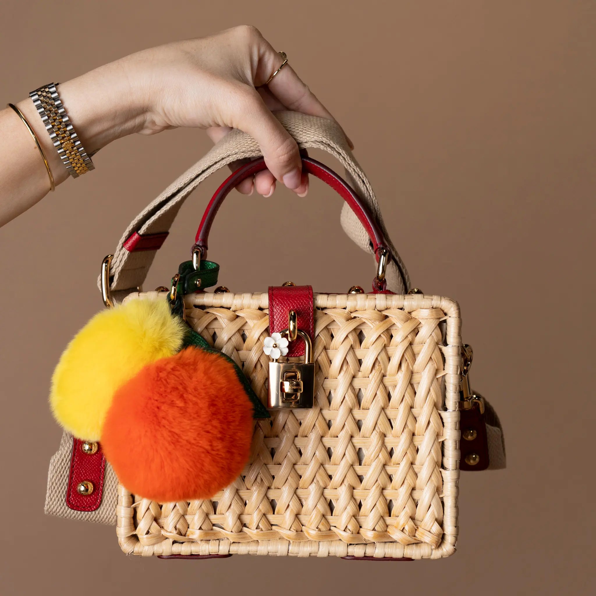 Dolce & Gabbana Box Wicker Bag — Detail View