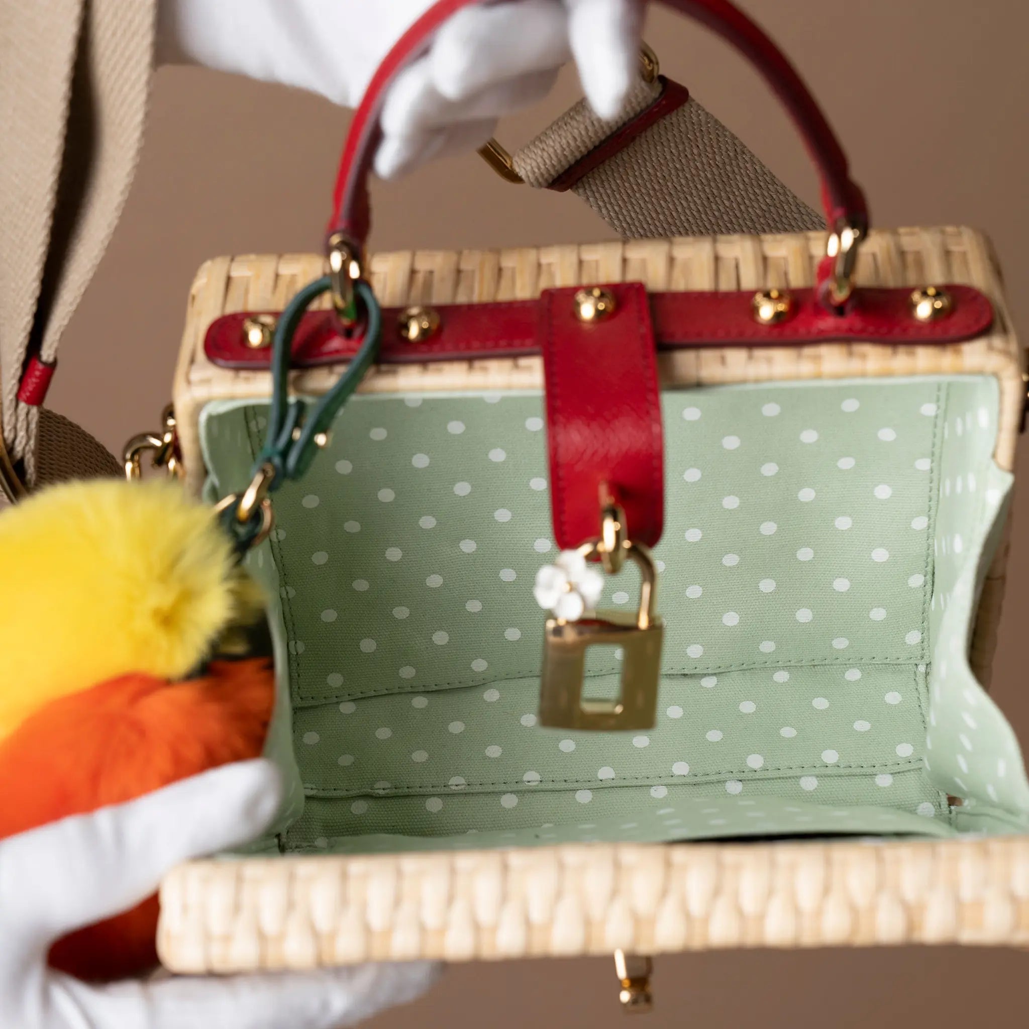 Dolce & Gabbana Box Wicker Bag — Additional View