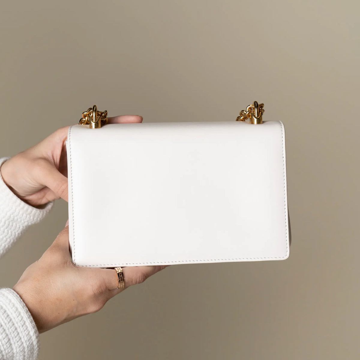 Dolce & Gabbana DG Girls Barroque Logo Shoulder Bag — Side Profile