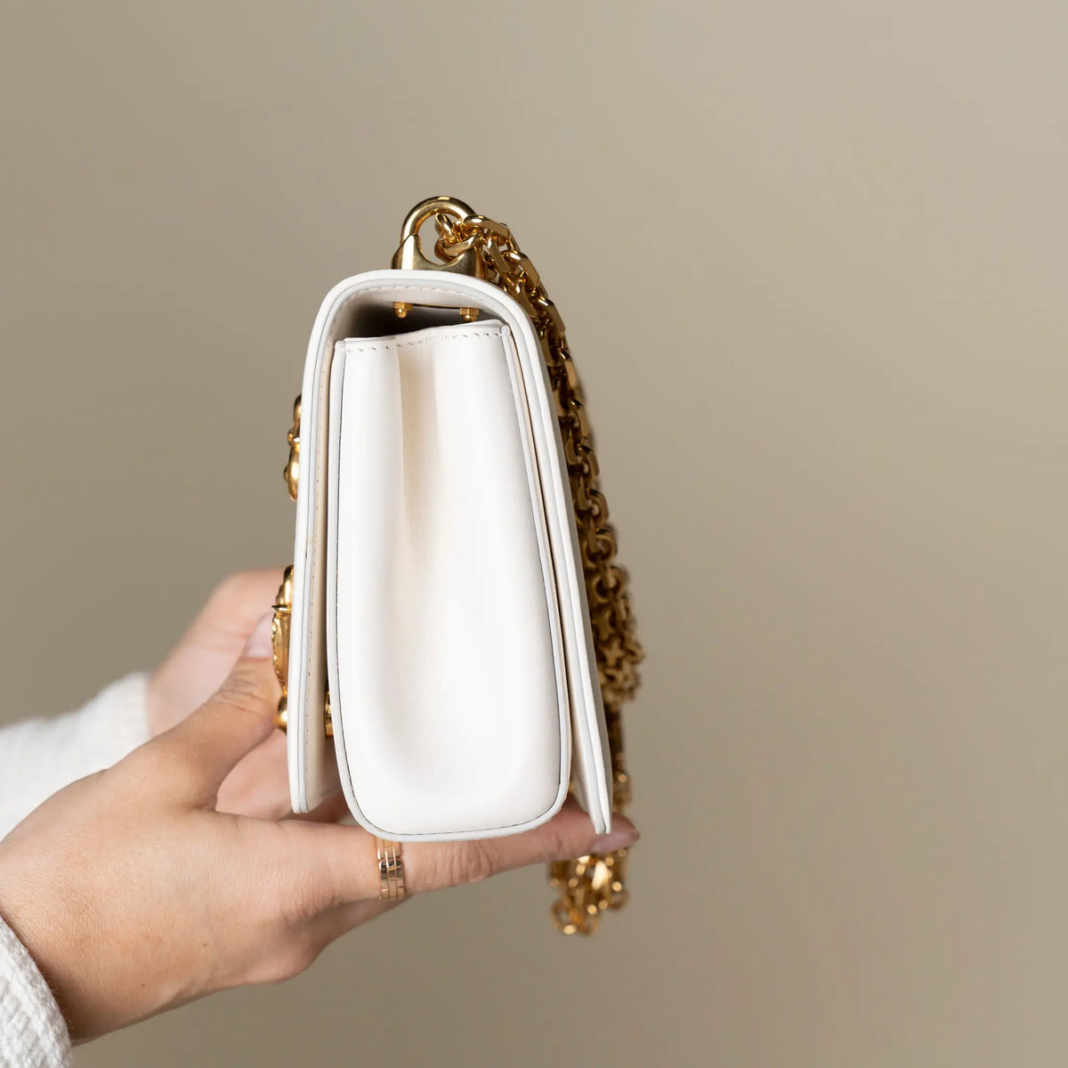Dolce & Gabbana DG Girls Barroque Logo Shoulder Bag — Detail View