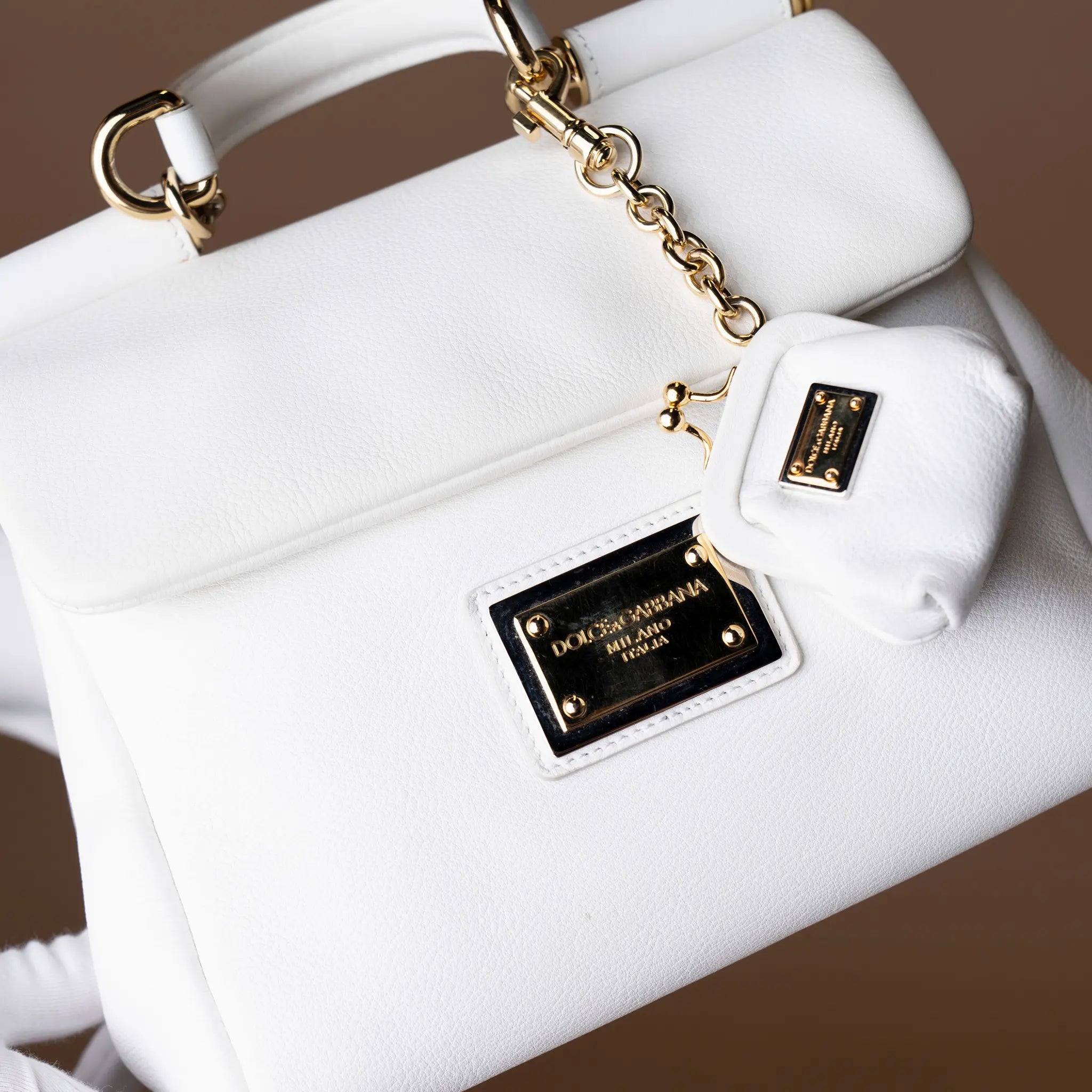 Dolce & Gabbana Small Calfskin Soft Sicily Satchel