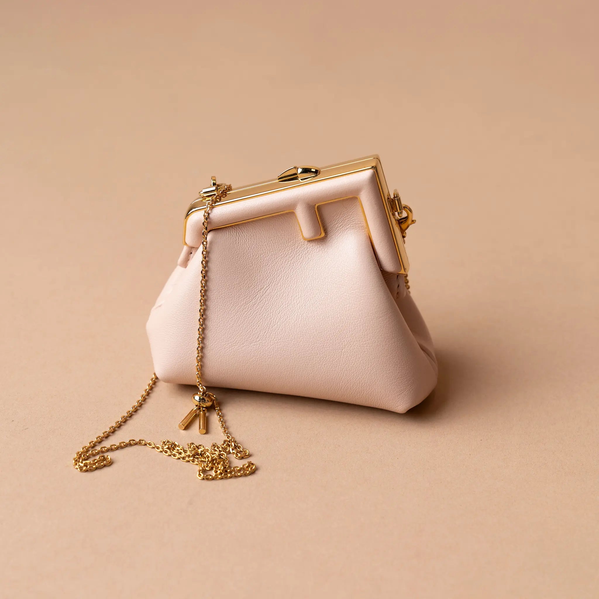 Fendi Nano Nappa Fendi First Charm Bag — Front View