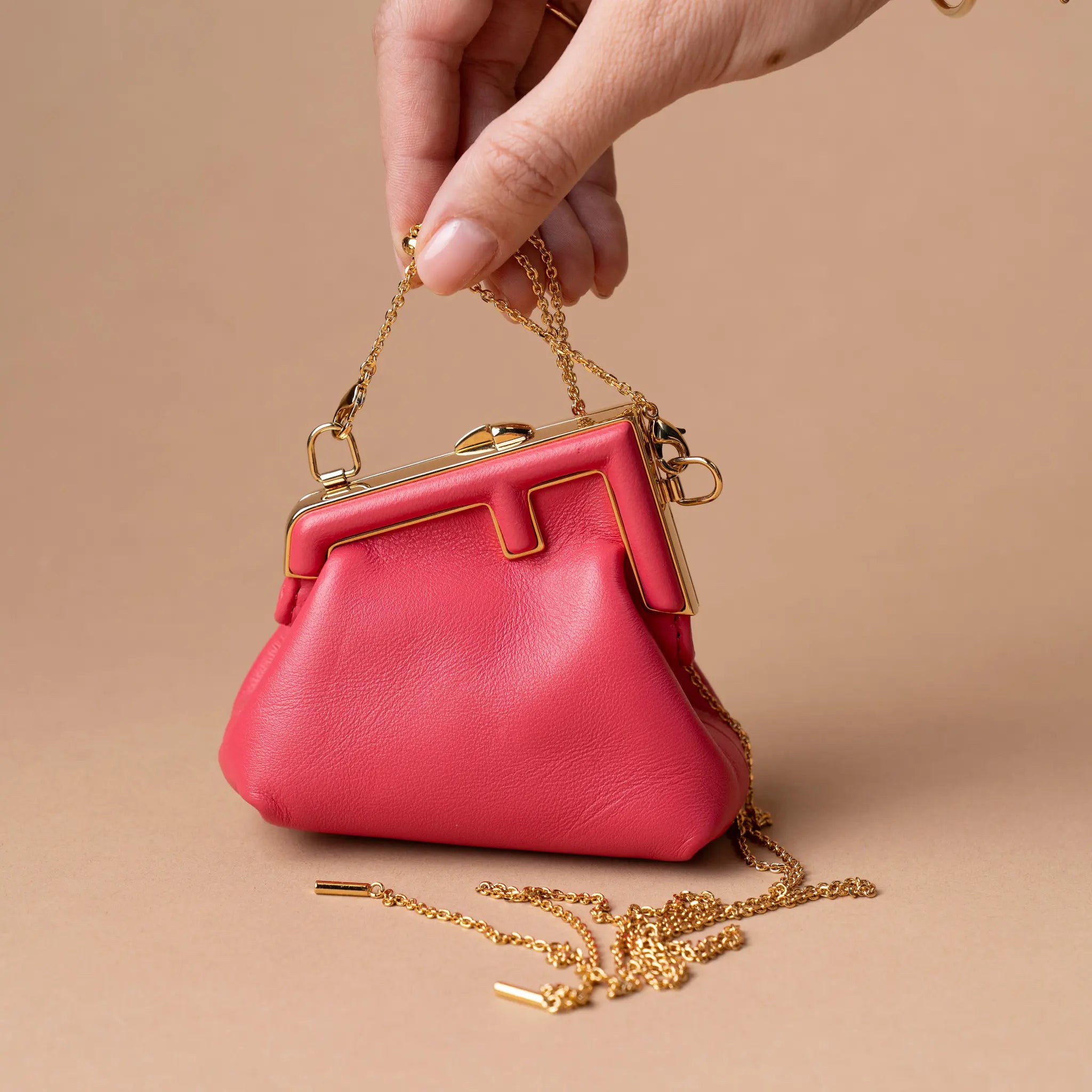 Fendi Nano Shiny Nappa First Bag Charm Crossbody — Featured Image